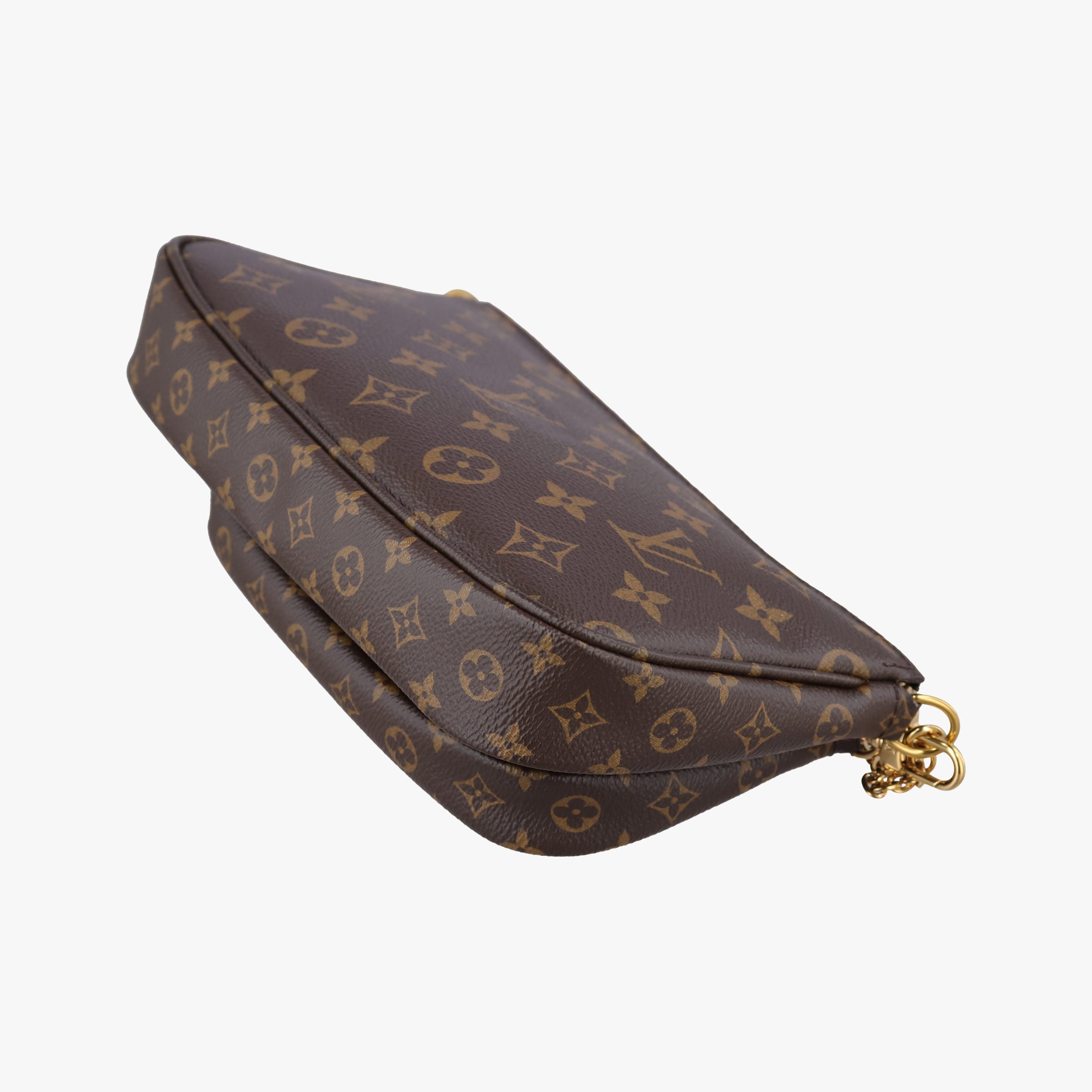 Pre-owned Louis Vuitton MULTI POCHETTE ACCESSOIRES MARRON×ROSE CLAIRE Monogram Canvas M44840 shoulderbag | stylenewstar