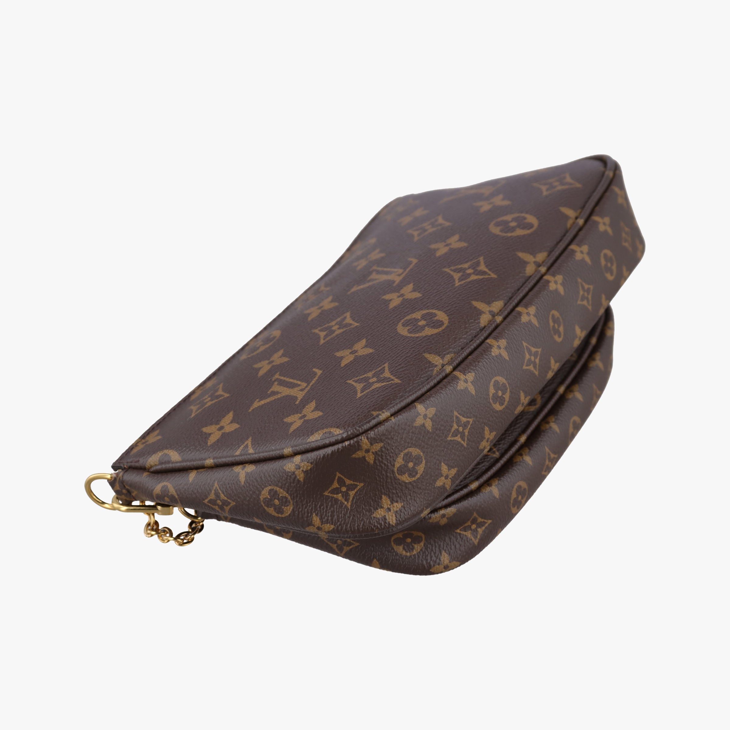 Pre-owned Louis Vuitton MULTI POCHETTE ACCESSOIRES MARRON×ROSE CLAIRE Monogram Canvas M44840 shoulderbag | stylenewstar