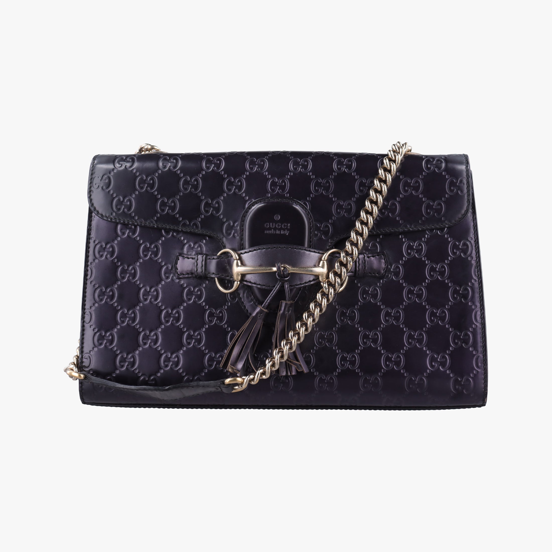 Vintage Gucci Emily Purple Patent Leather 295402 shoulderbag | stylenewstar