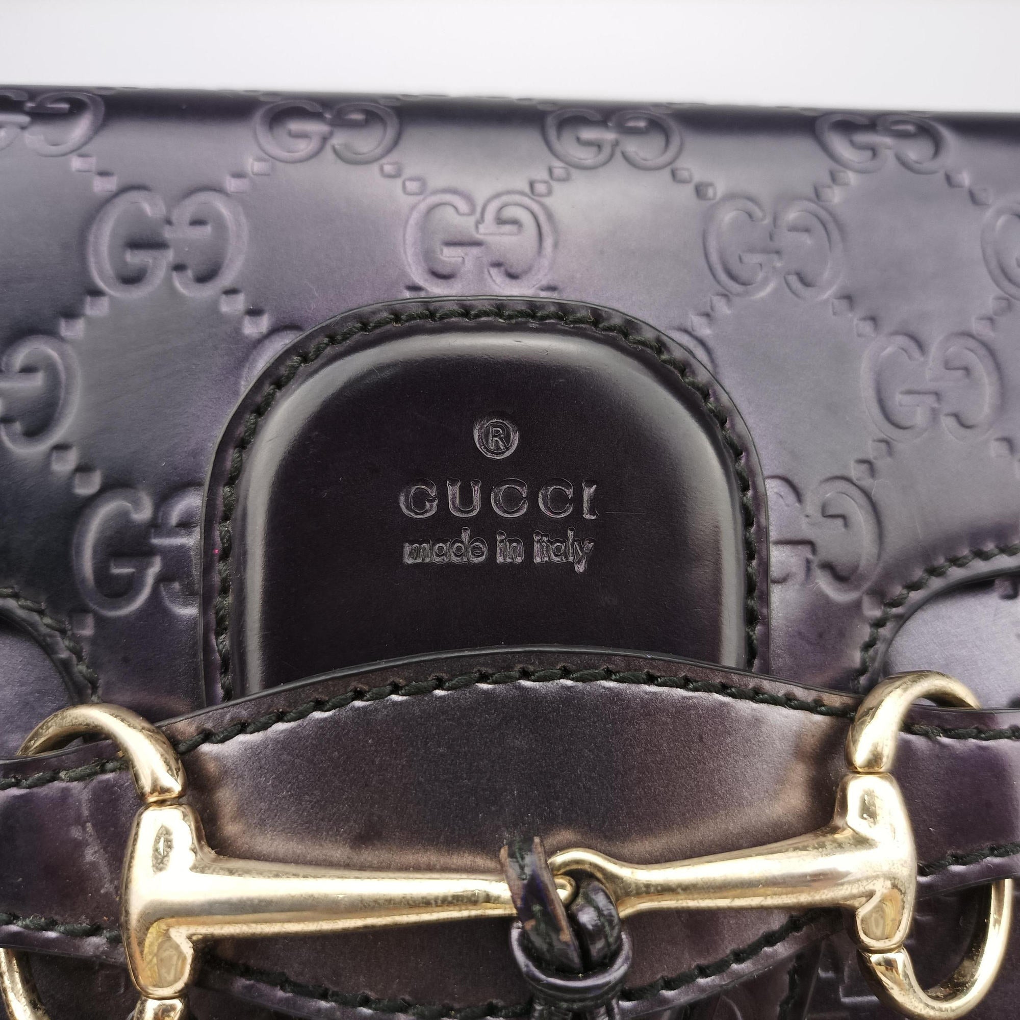 Vintage Gucci Emily Purple Patent Leather 295402 shoulderbag | stylenewstar