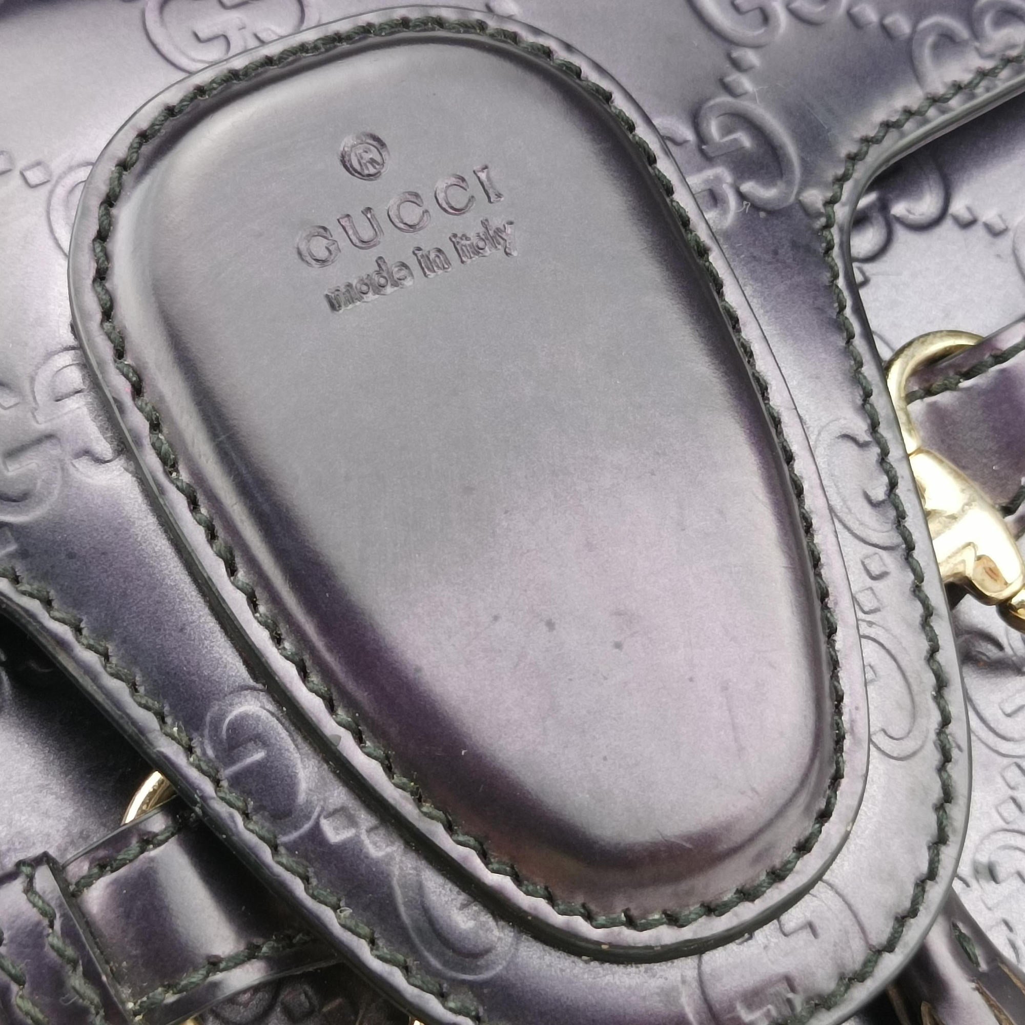 Vintage Gucci Emily Purple Patent Leather 295402 shoulderbag | stylenewstar