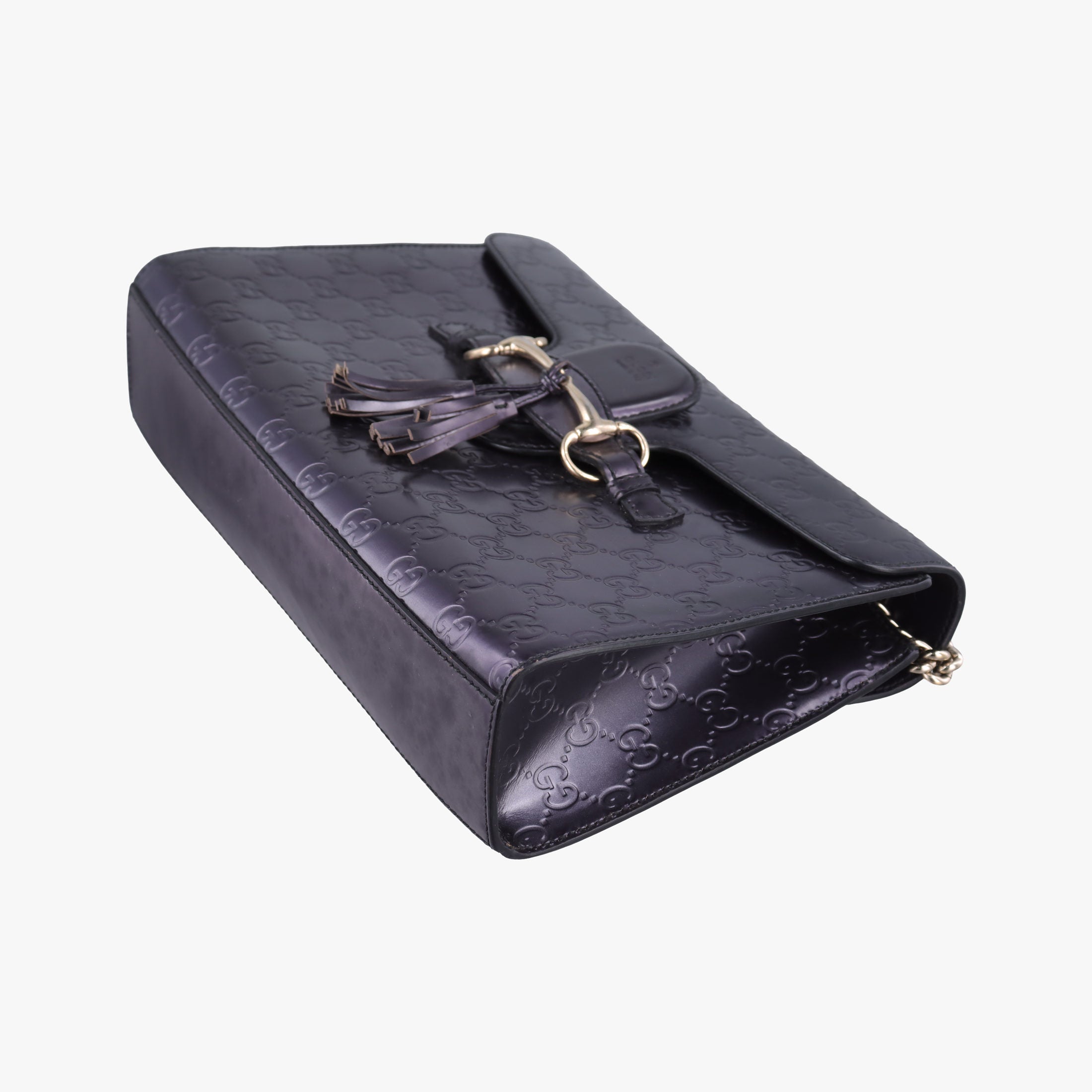 Vintage Gucci Emily Purple Patent Leather 295402 shoulderbag | stylenewstar
