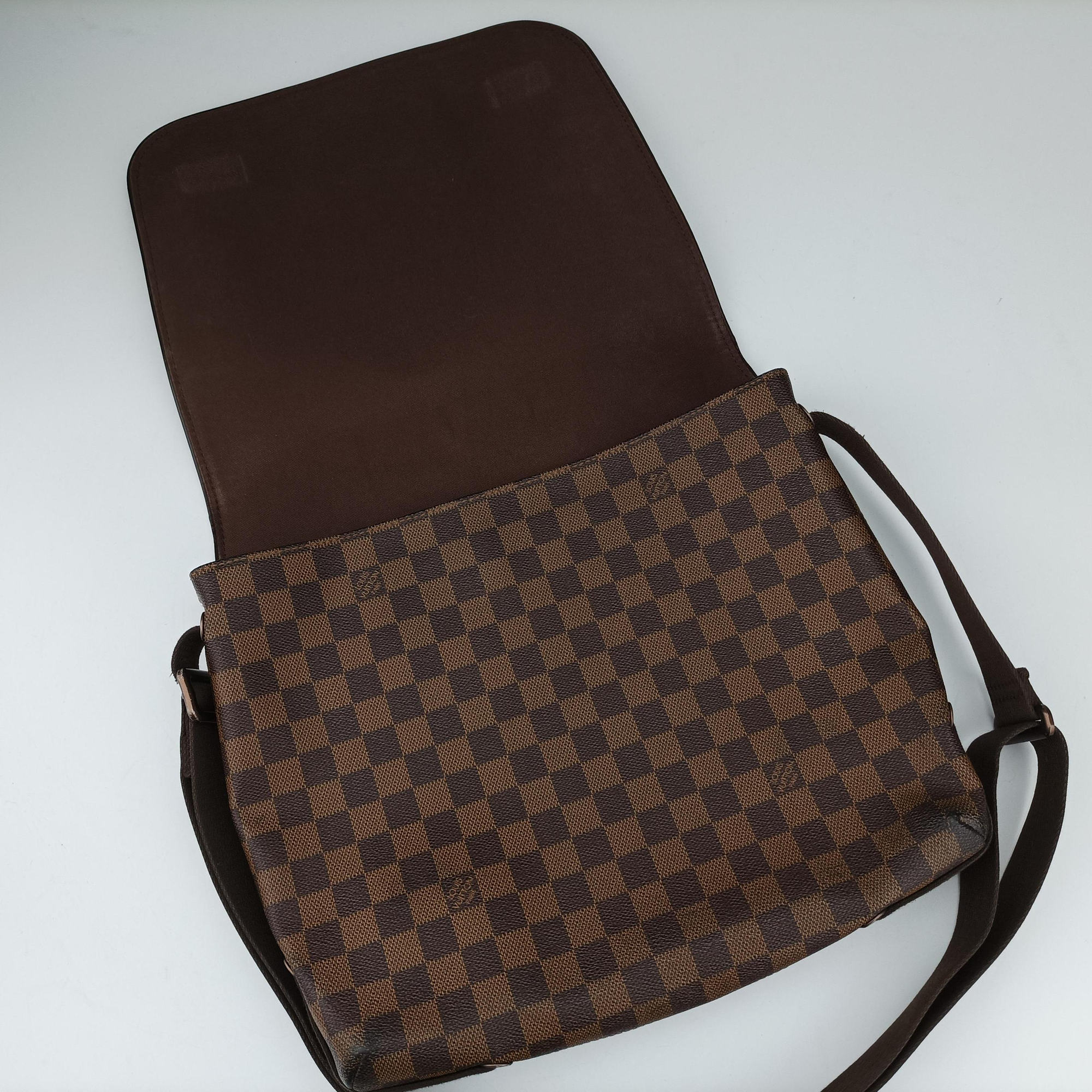 Pre-owned Louis Vuitton BROOKLYN MM EBENE Damier Canvas N51211 shoulderbag | stylenewstar