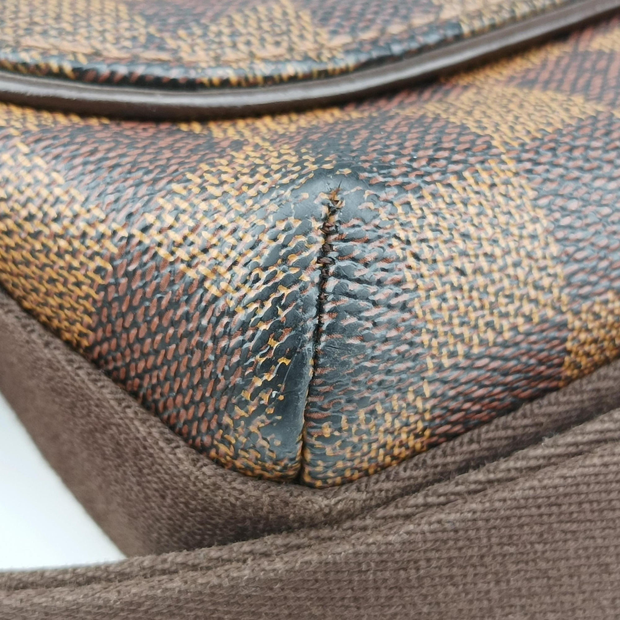 Pre-owned Louis Vuitton BROOKLYN MM EBENE Damier Canvas N51211 shoulderbag | stylenewstar