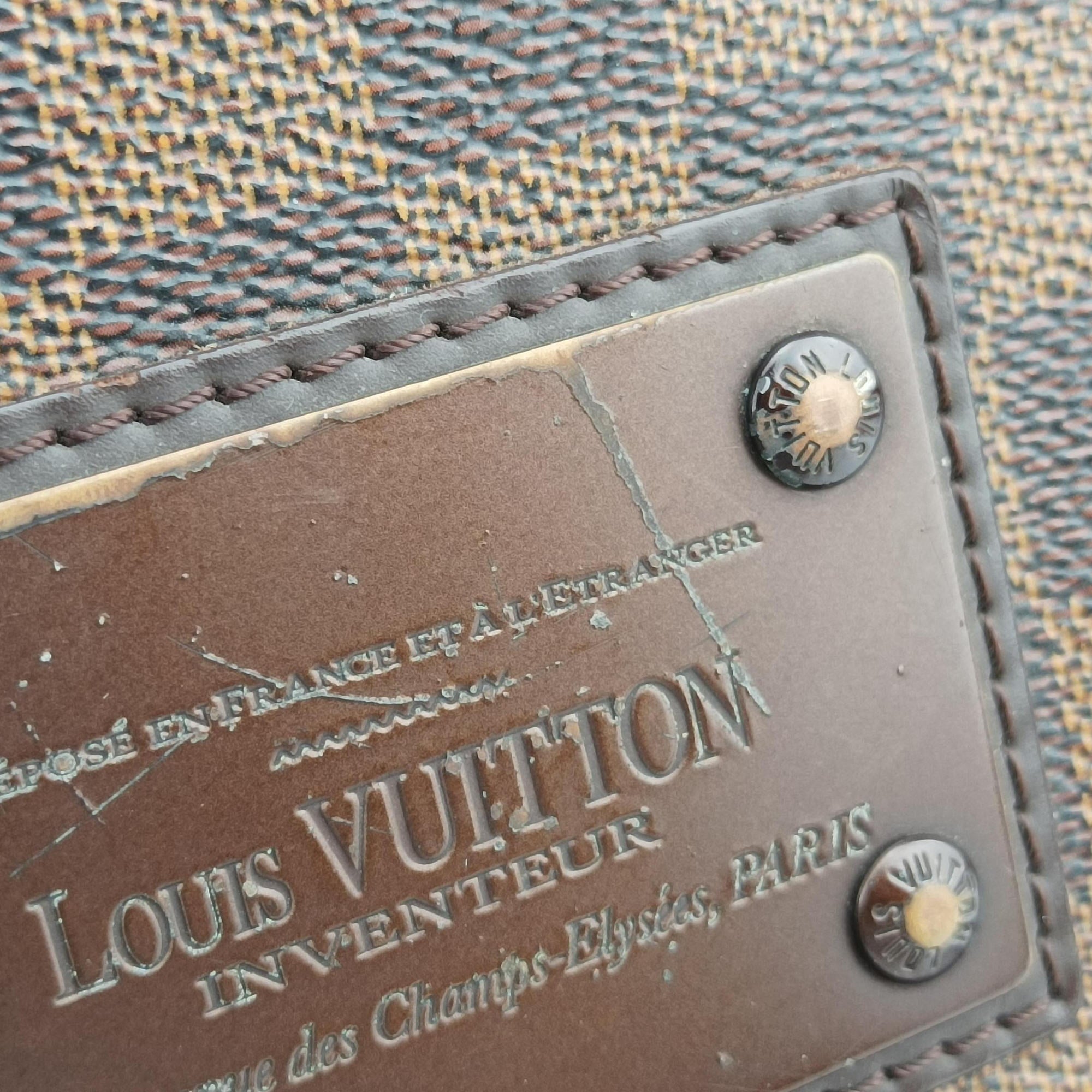 Pre-owned Louis Vuitton BROOKLYN MM EBENE Damier Canvas N51211 shoulderbag | stylenewstar