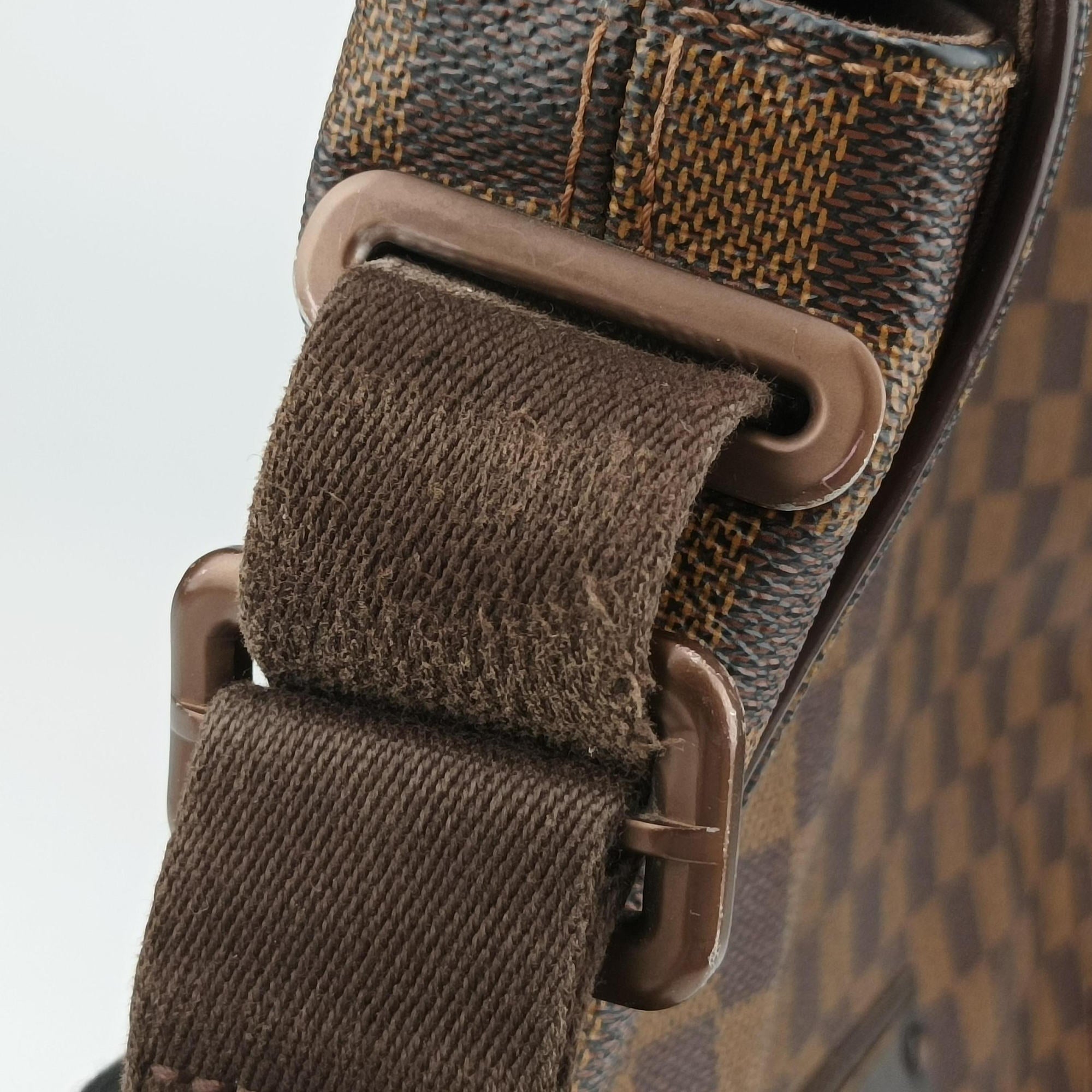Pre-owned Louis Vuitton BROOKLYN MM EBENE Damier Canvas N51211 shoulderbag | stylenewstar
