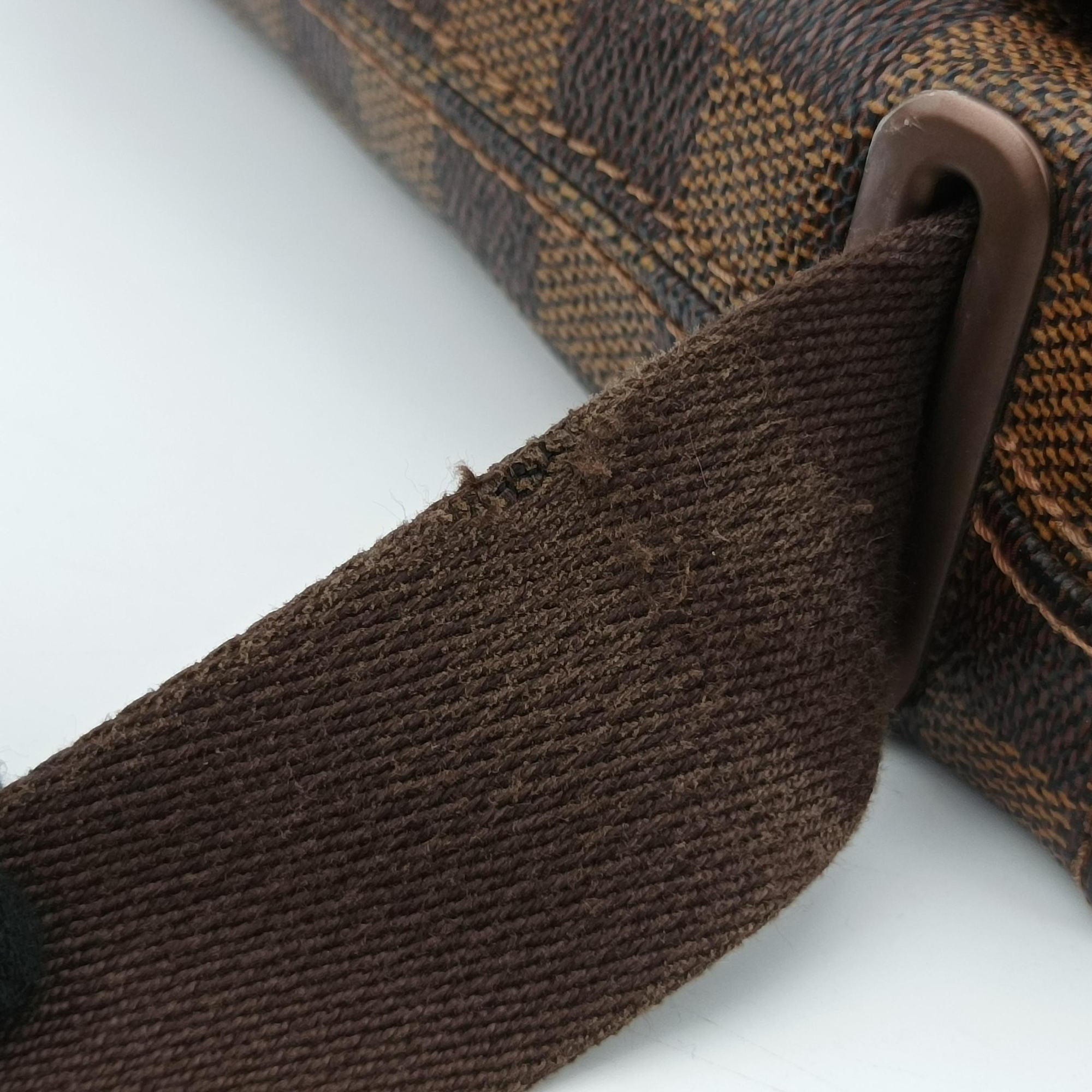Pre-owned Louis Vuitton BROOKLYN MM EBENE Damier Canvas N51211 shoulderbag | stylenewstar
