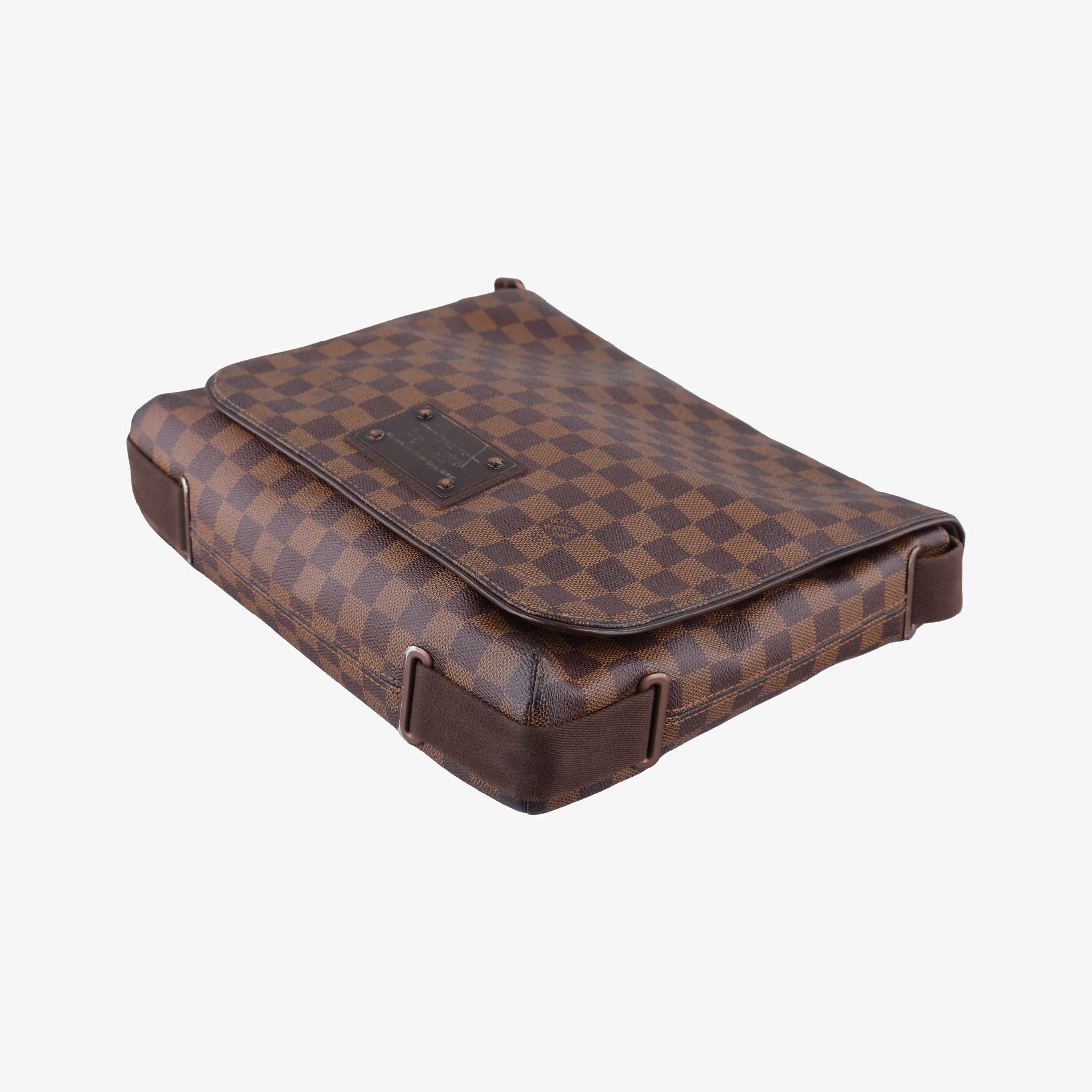 Pre-owned Louis Vuitton BROOKLYN MM EBENE Damier Canvas N51211 shoulderbag | stylenewstar