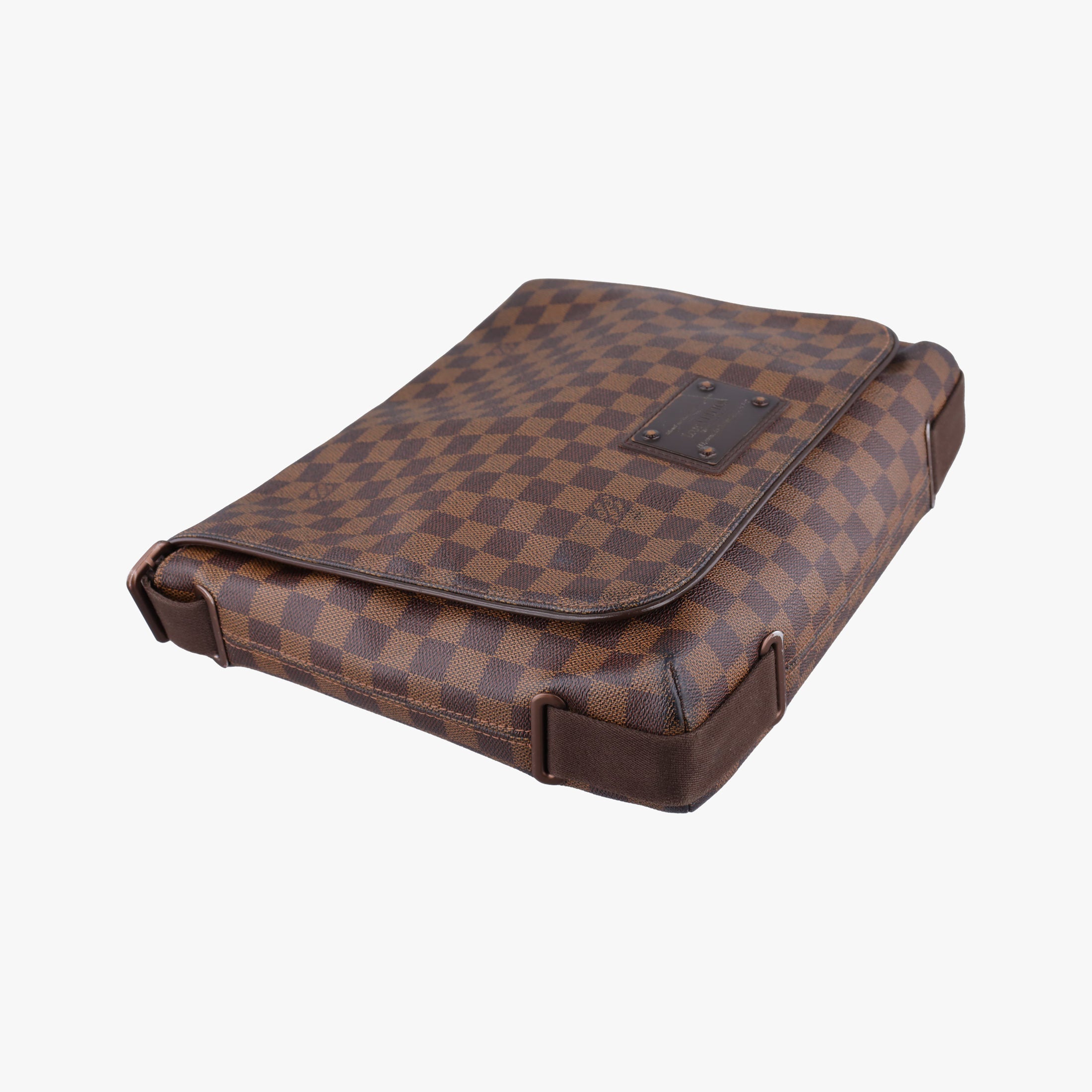 Pre-owned Louis Vuitton BROOKLYN MM EBENE Damier Canvas N51211 shoulderbag | stylenewstar