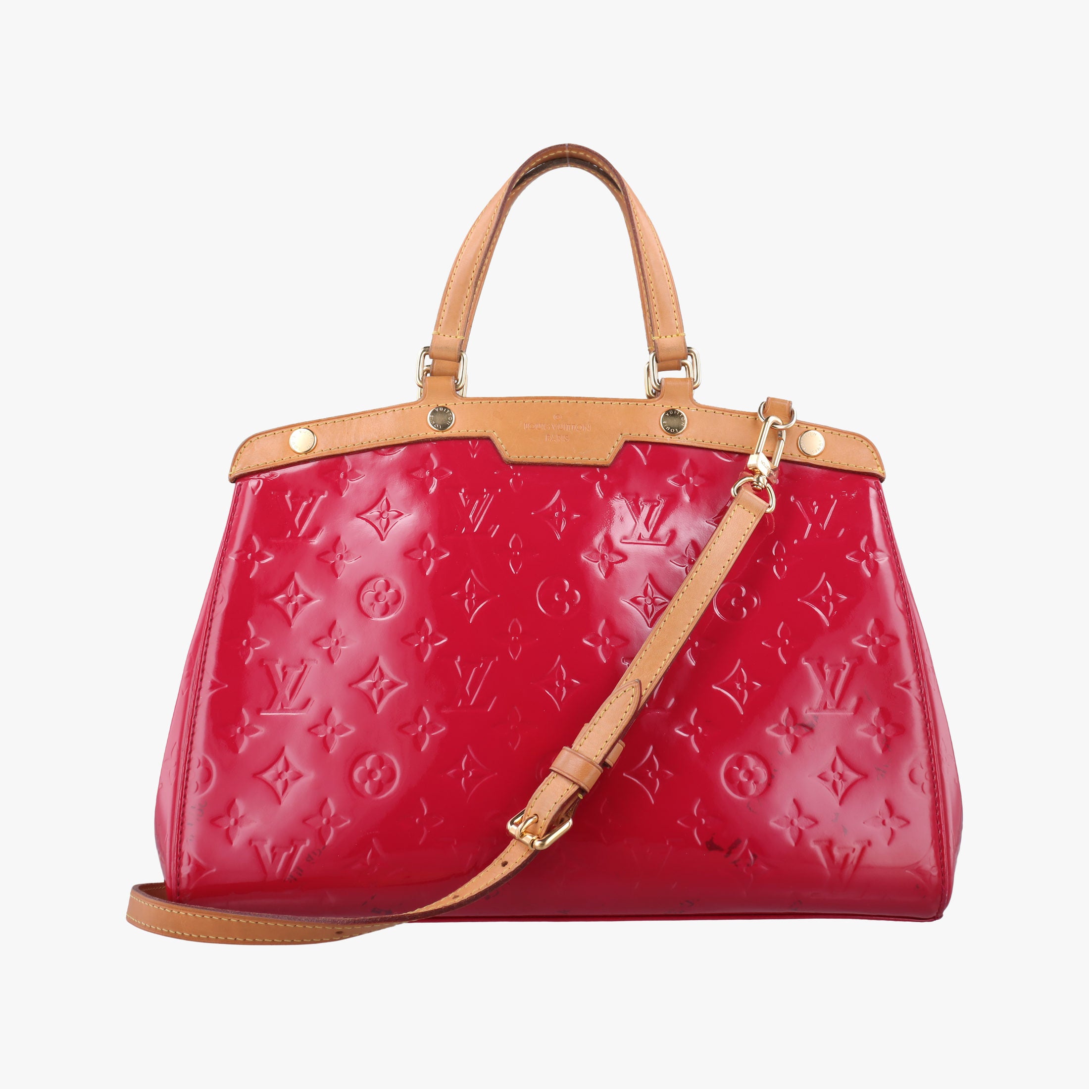 Pre-owned Louis Vuitton Brea MM ROSE INDIEN Vernis M91798 shoulderbag | stylenewstar