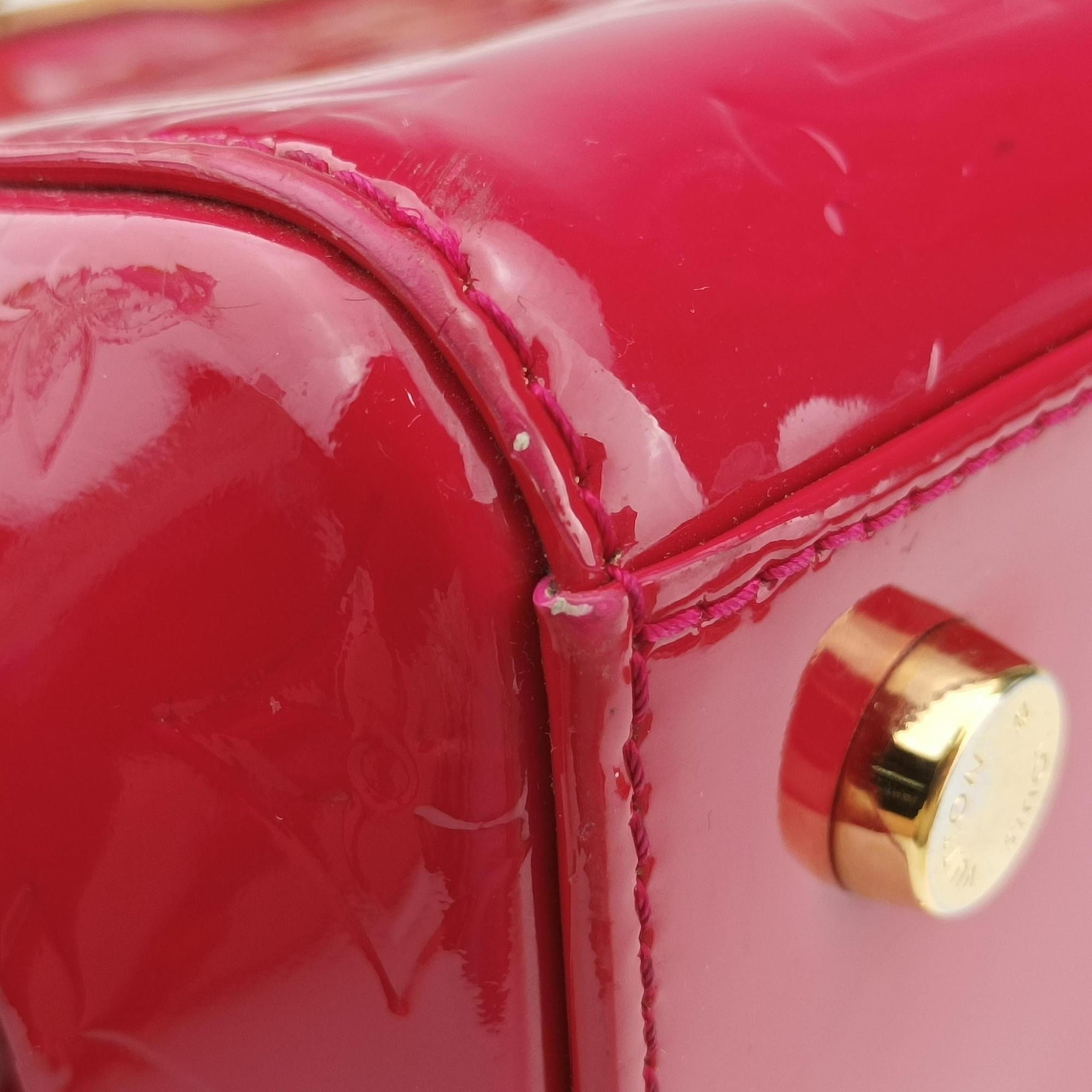 Pre-owned Louis Vuitton Brea MM ROSE INDIEN Vernis M91798 shoulderbag | stylenewstar