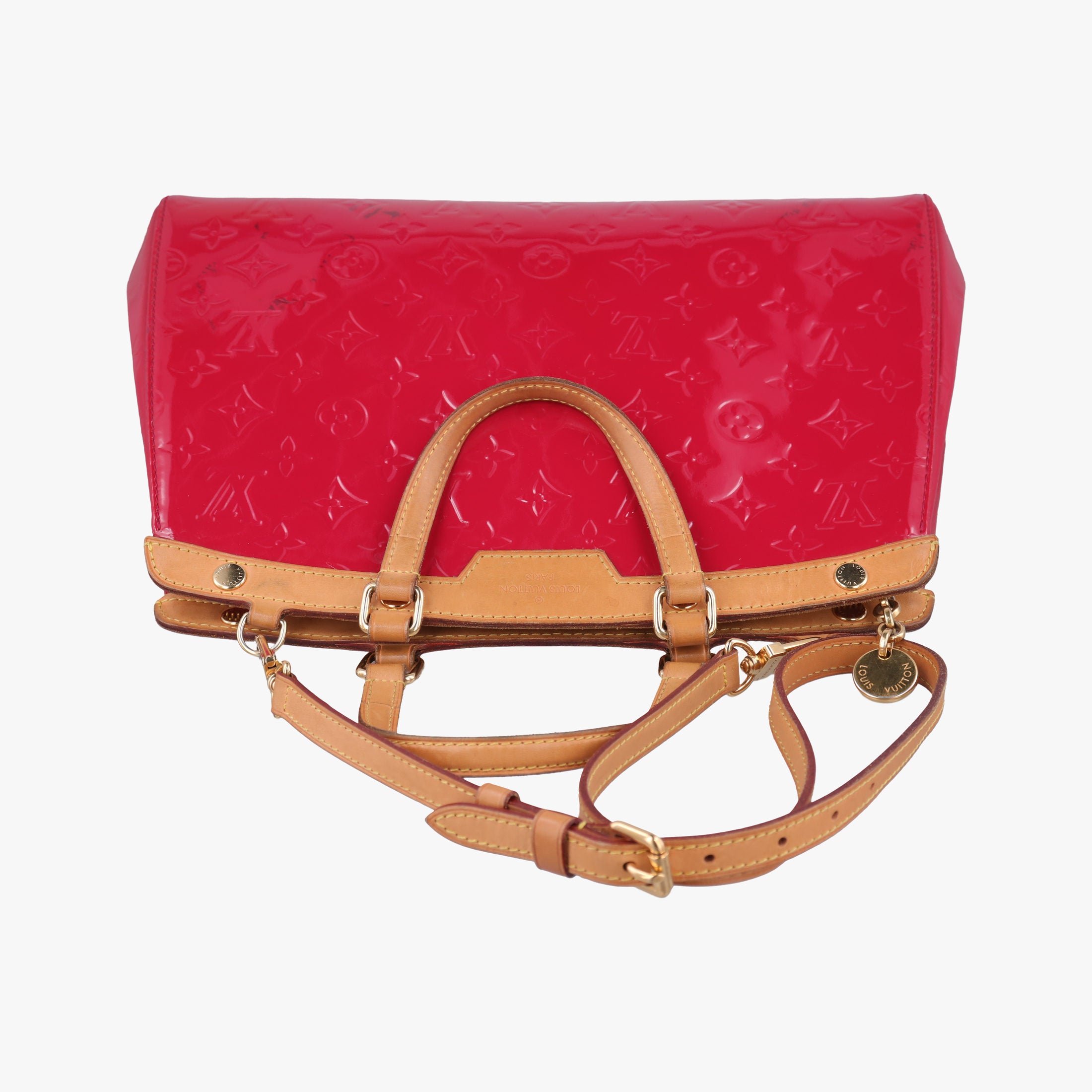 Pre-owned Louis Vuitton Brea MM ROSE INDIEN Vernis M91798 shoulderbag | stylenewstar