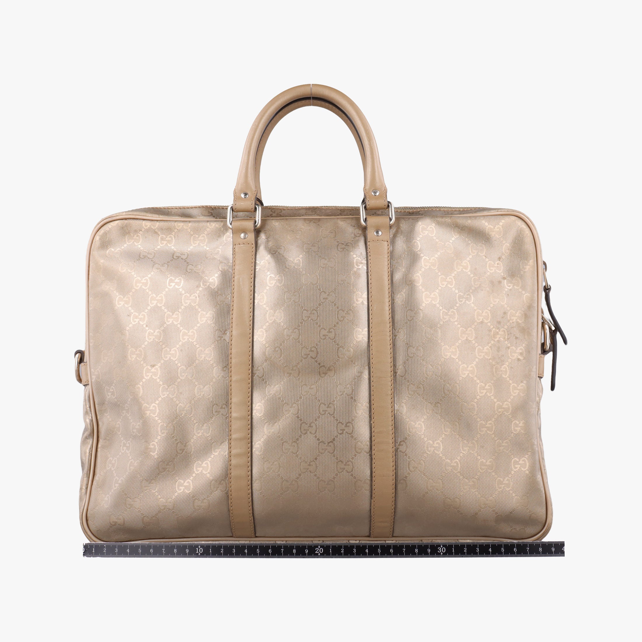 Pre-owned Gucci Diamante Golden PVC coated canvas 208463 handbag | stylenewstar