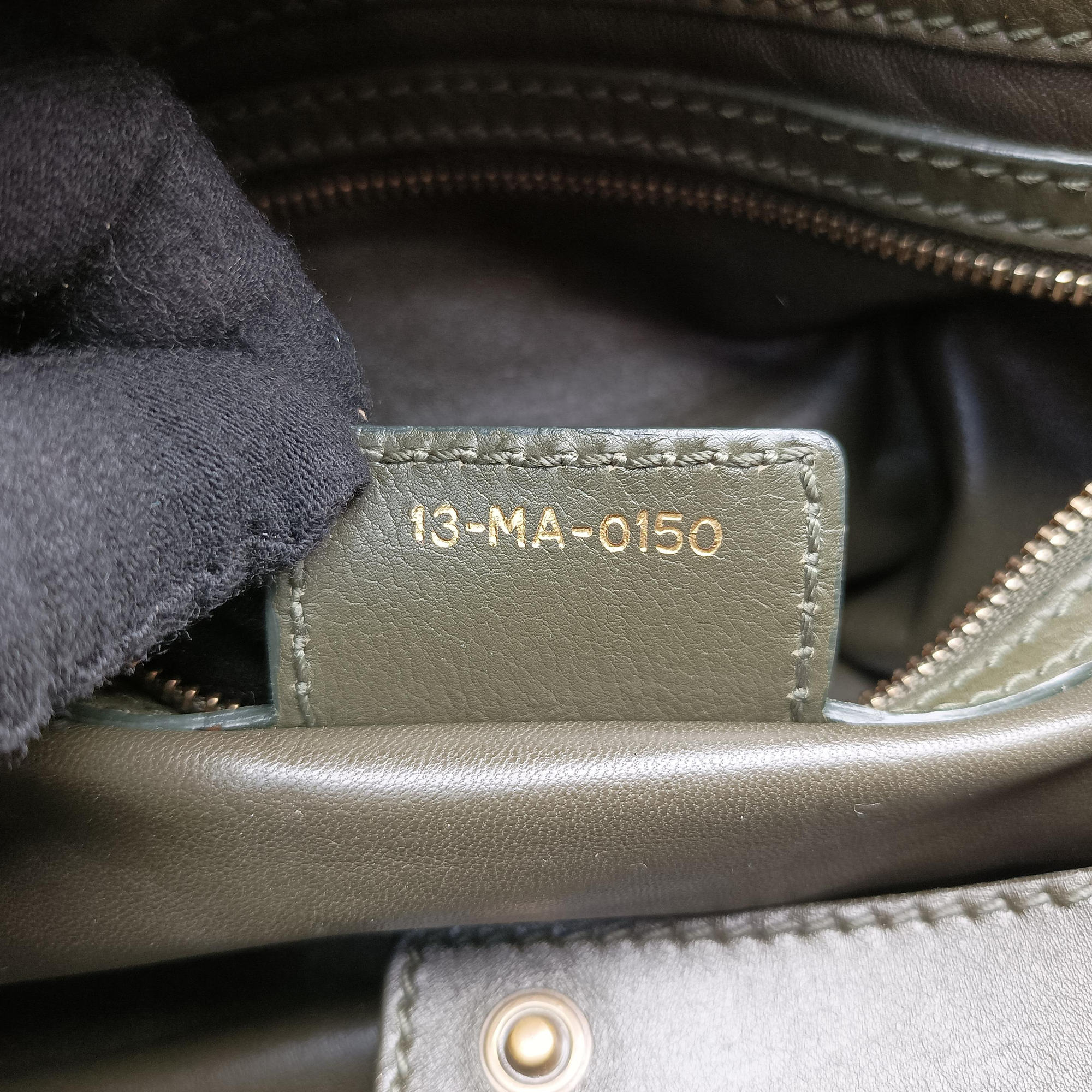 Secondhand Christian Dior Lattice Messenger Green leather  handbag | stylenewstar