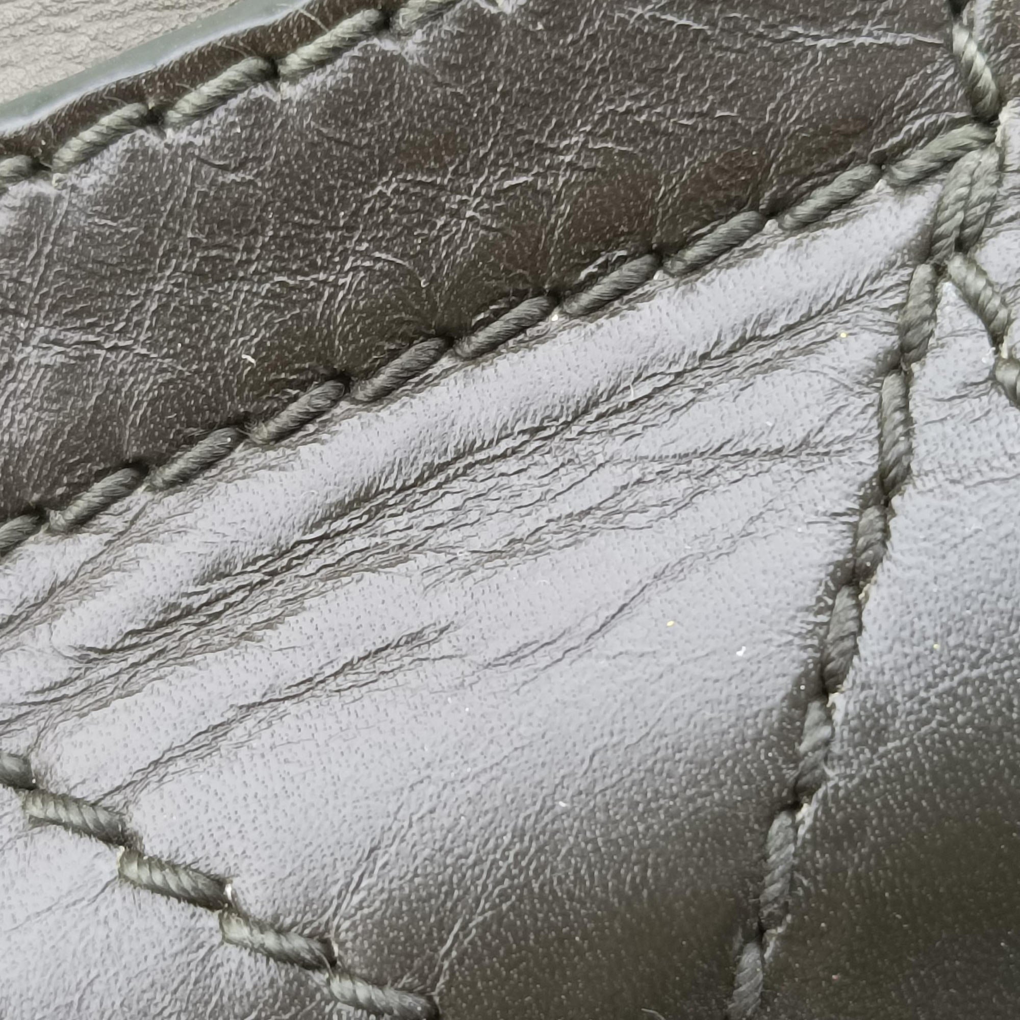 Secondhand Christian Dior Lattice Messenger Green leather  handbag | stylenewstar
