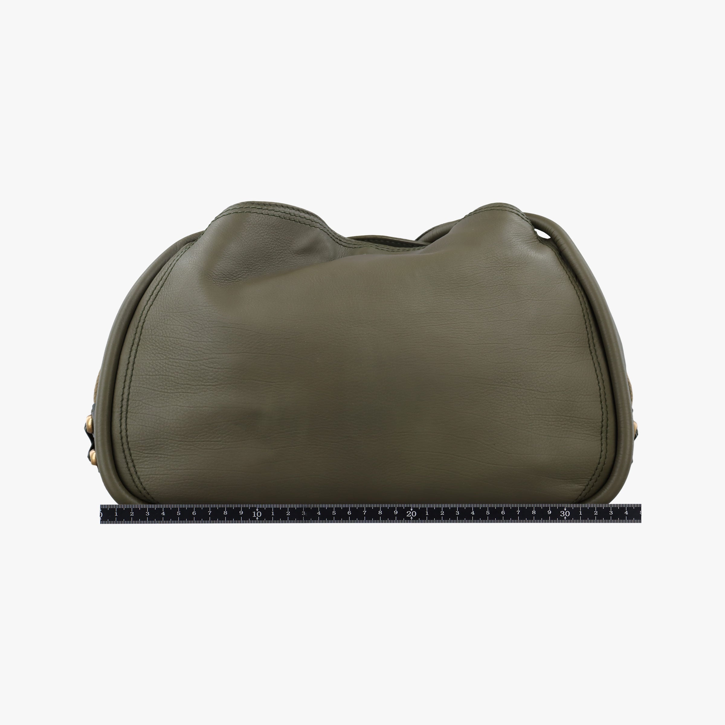 Secondhand Christian Dior Lattice Messenger Green leather  handbag | stylenewstar