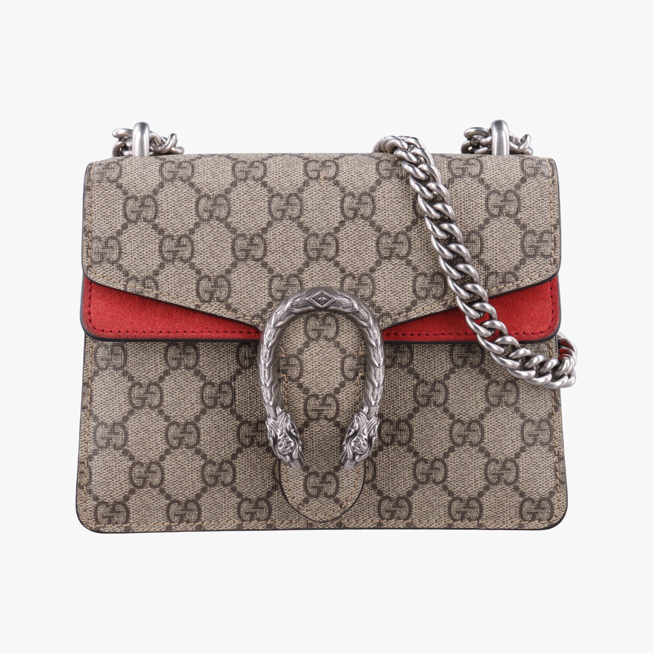 Vintage Gucci Dionysus beige×red PVC coated canvas×suede 421970 shoulderbag | stylenewstar