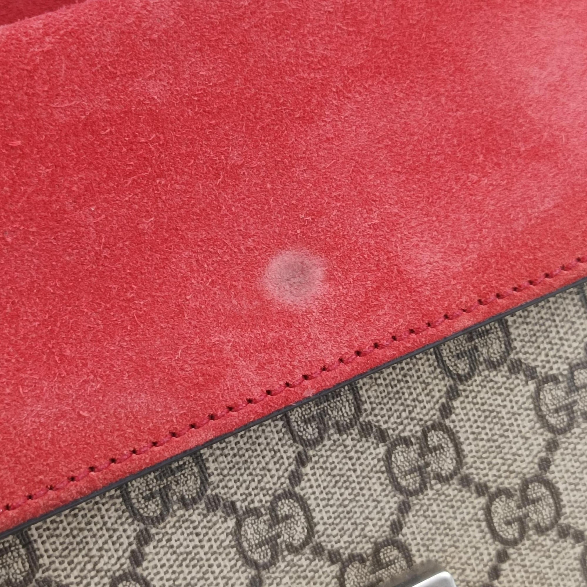 Vintage Gucci Dionysus beige×red PVC coated canvas×suede 421970 shoulderbag | stylenewstar