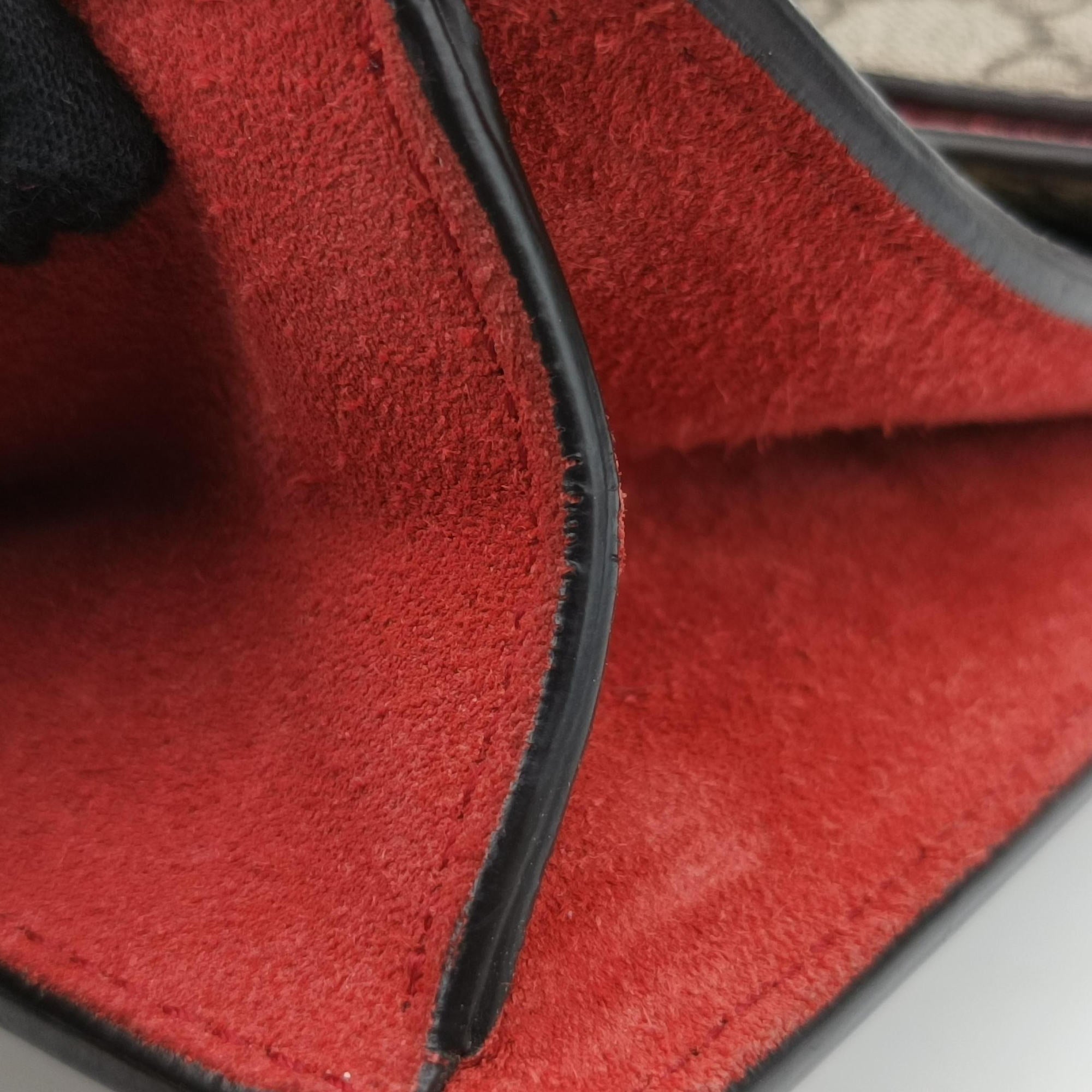 Vintage Gucci Dionysus beige×red PVC coated canvas×suede 421970 shoulderbag | stylenewstar