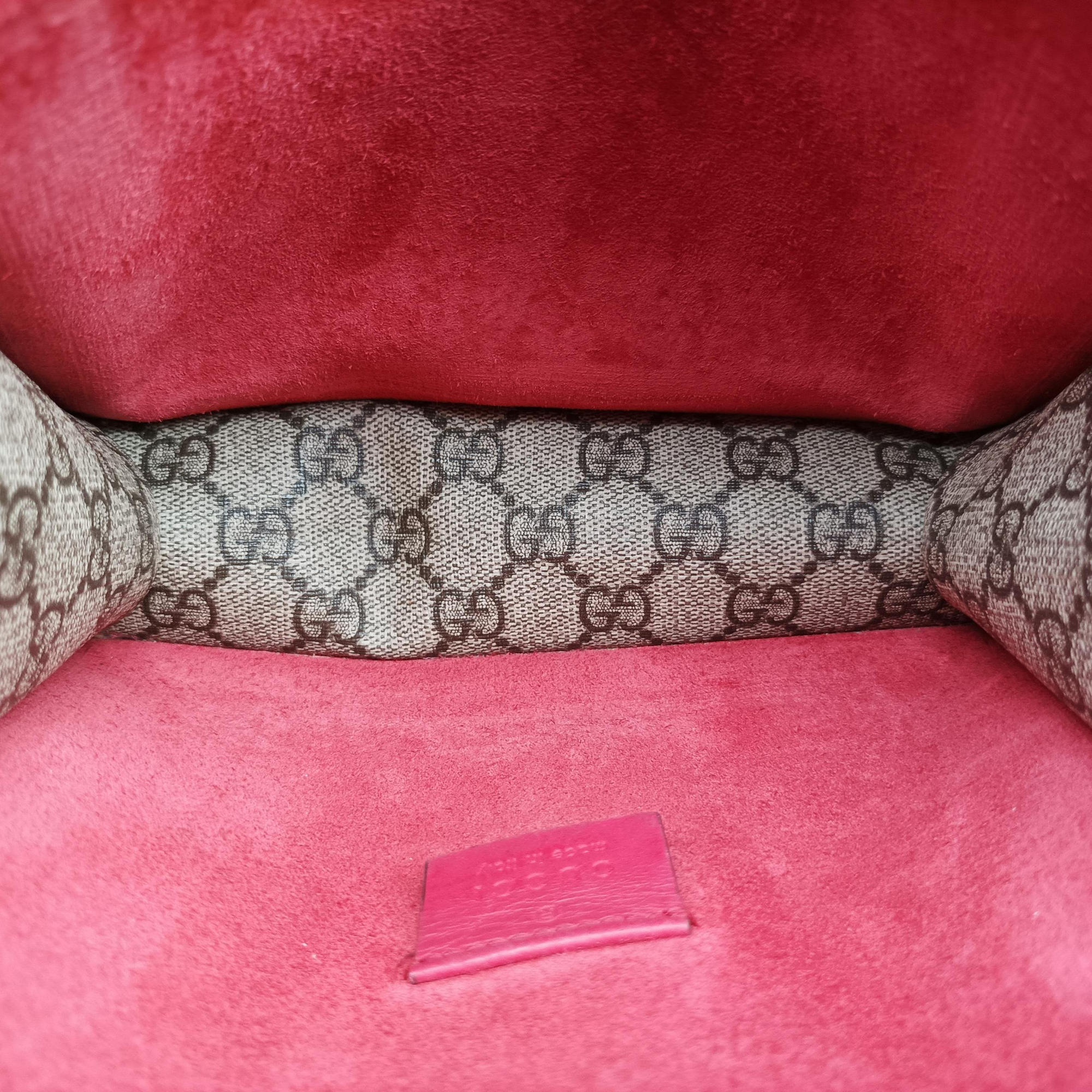 Vintage Gucci Dionysus beige×red PVC coated canvas×suede 421970 shoulderbag | stylenewstar