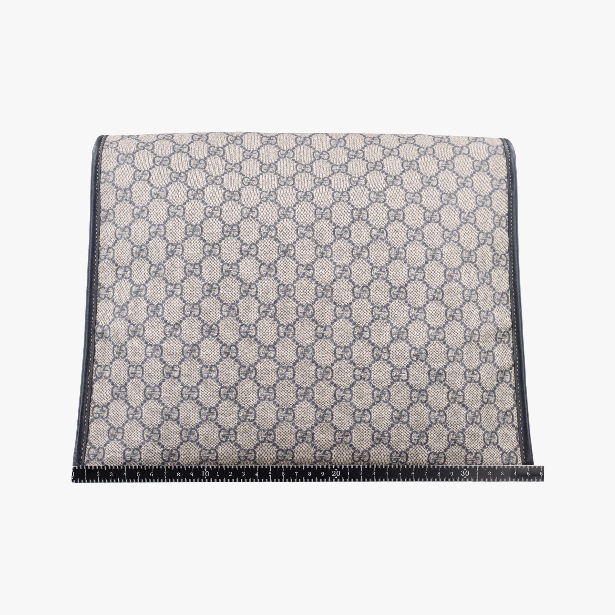 Pre-owned Gucci GG Supreme Messenger Bag Beige×black PVC coated canvas×Leather 246411 shoulderbag | stylenewstar