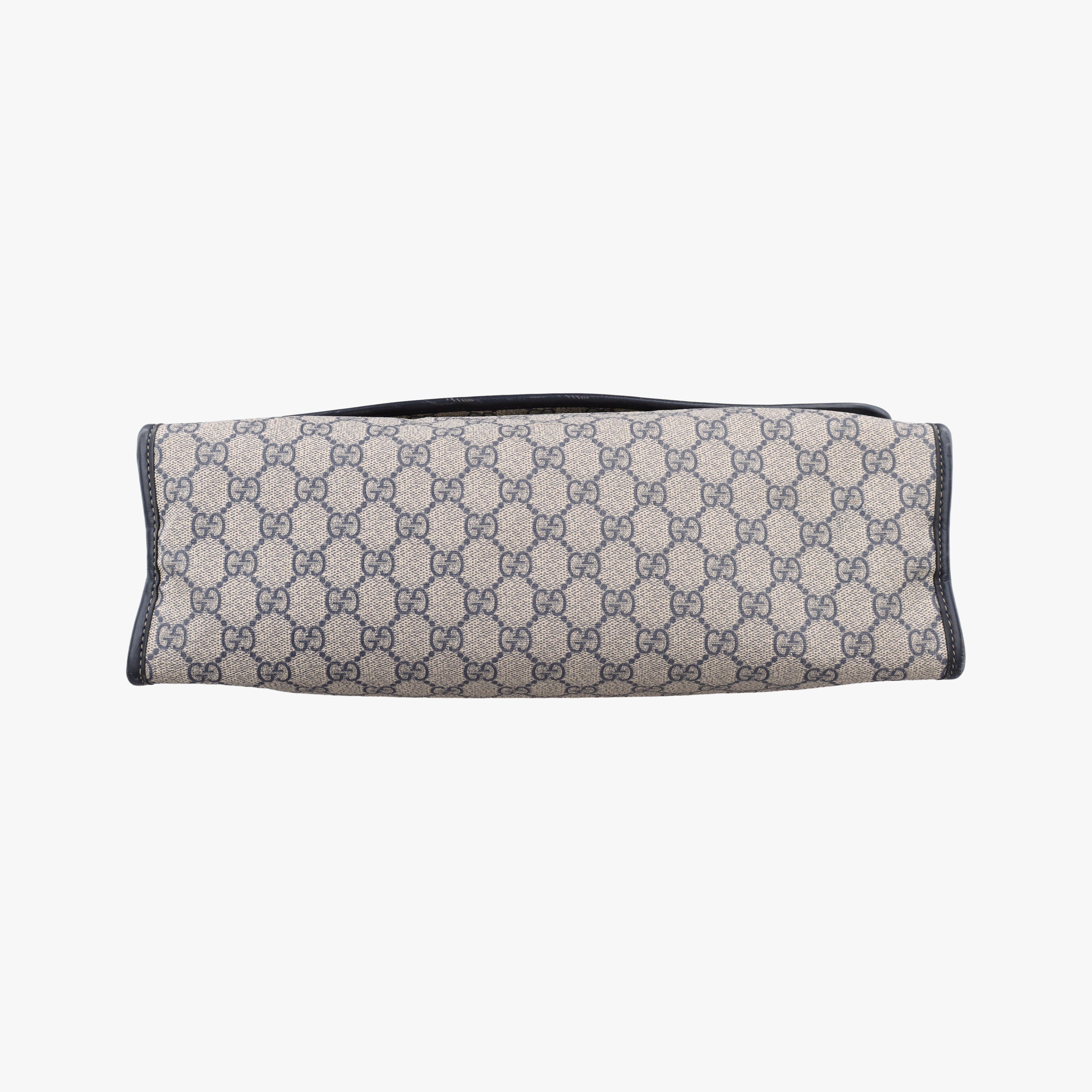 Pre-owned Gucci GG Supreme Messenger Bag Beige×black PVC coated canvas×Leather 246411 shoulderbag | stylenewstar