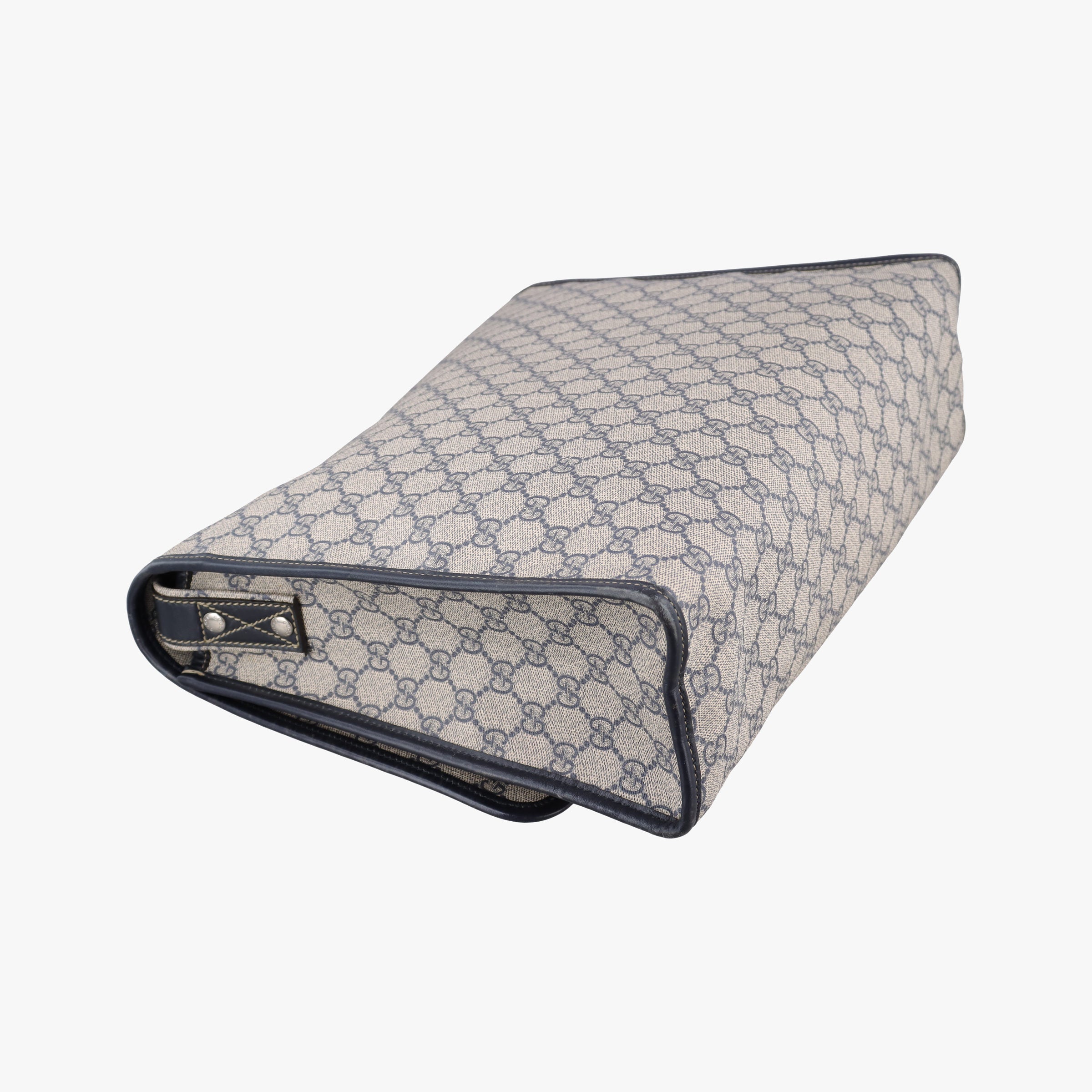 Pre-owned Gucci GG Supreme Messenger Bag Beige×black PVC coated canvas×Leather 246411 shoulderbag | stylenewstar