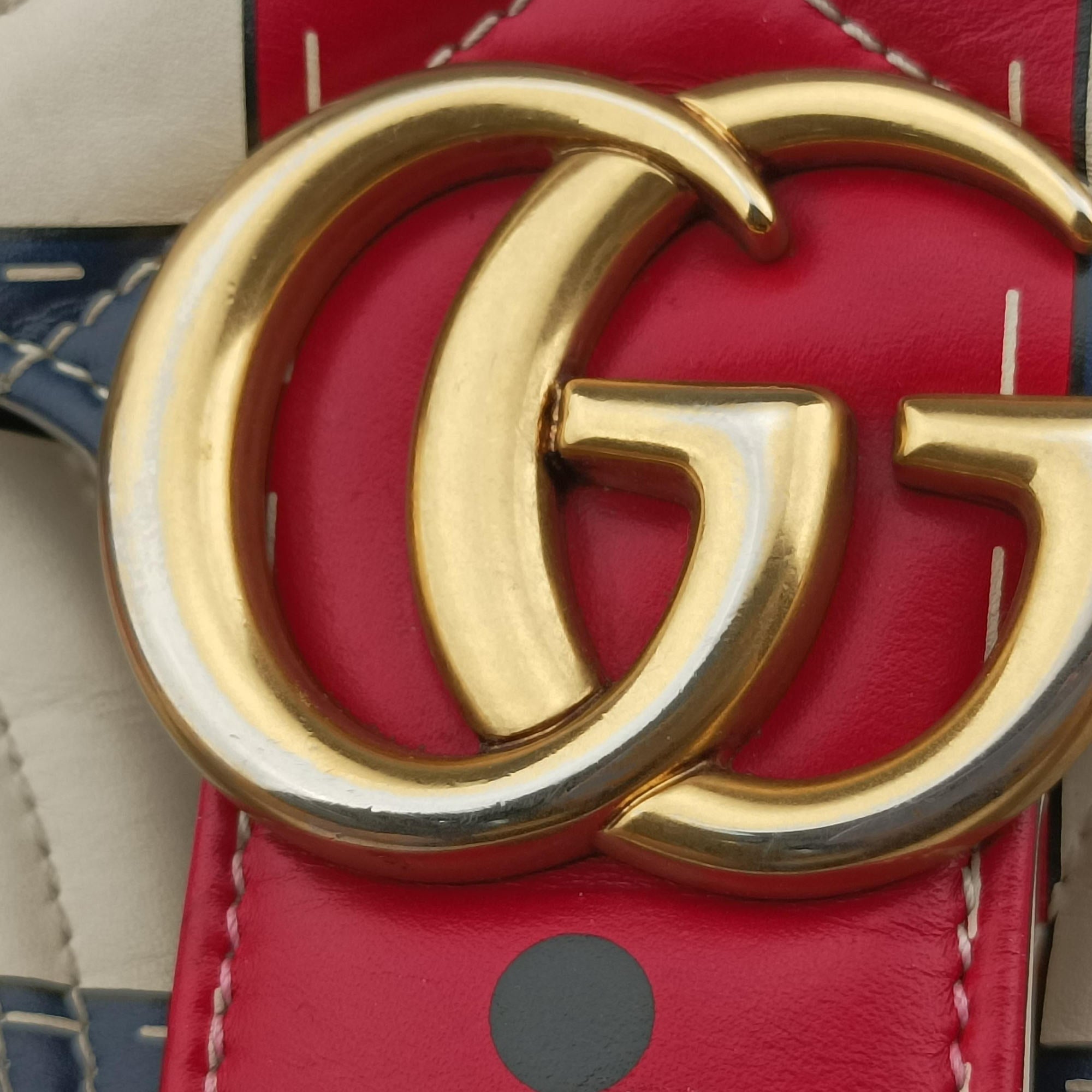 Pre-owned Gucci GG Marmont Multicolour Leather 443496 shoulderbag | stylenewstar