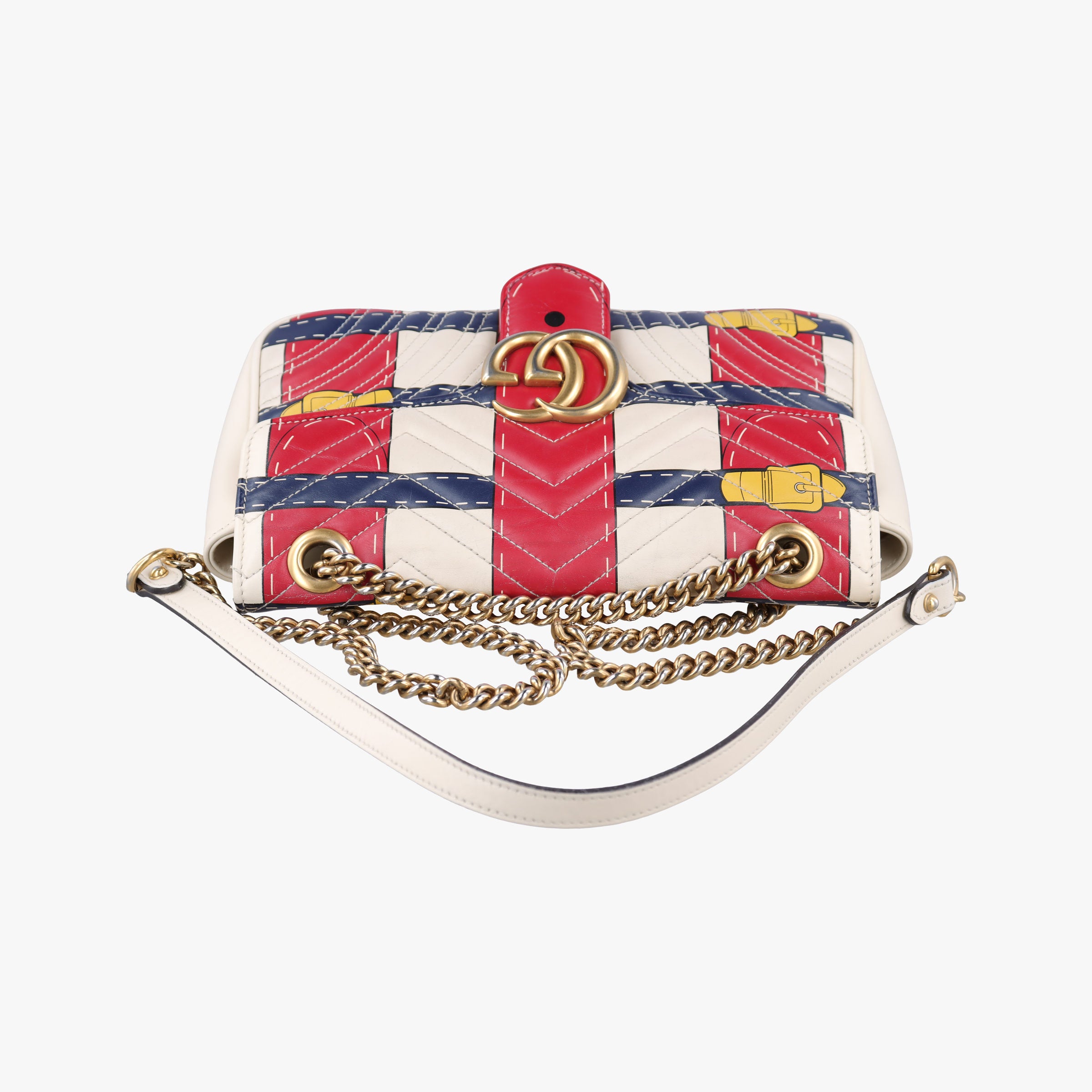 Pre-owned Gucci GG Marmont Multicolour Leather 443496 shoulderbag | stylenewstar
