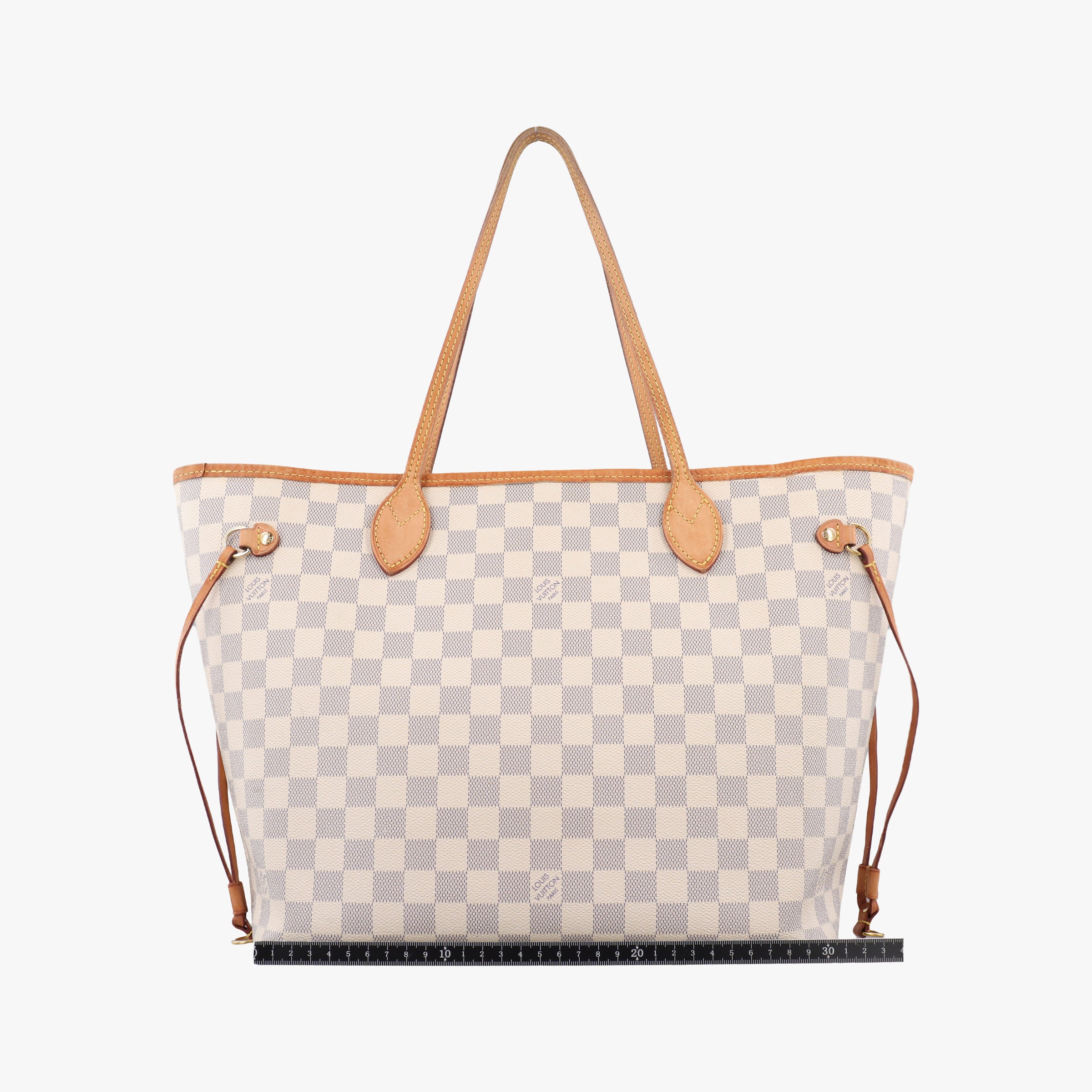 Pre-owned Louis Vuitton Neverfull MM Azur Damier Canvas N51107 handbag | stylenewstar