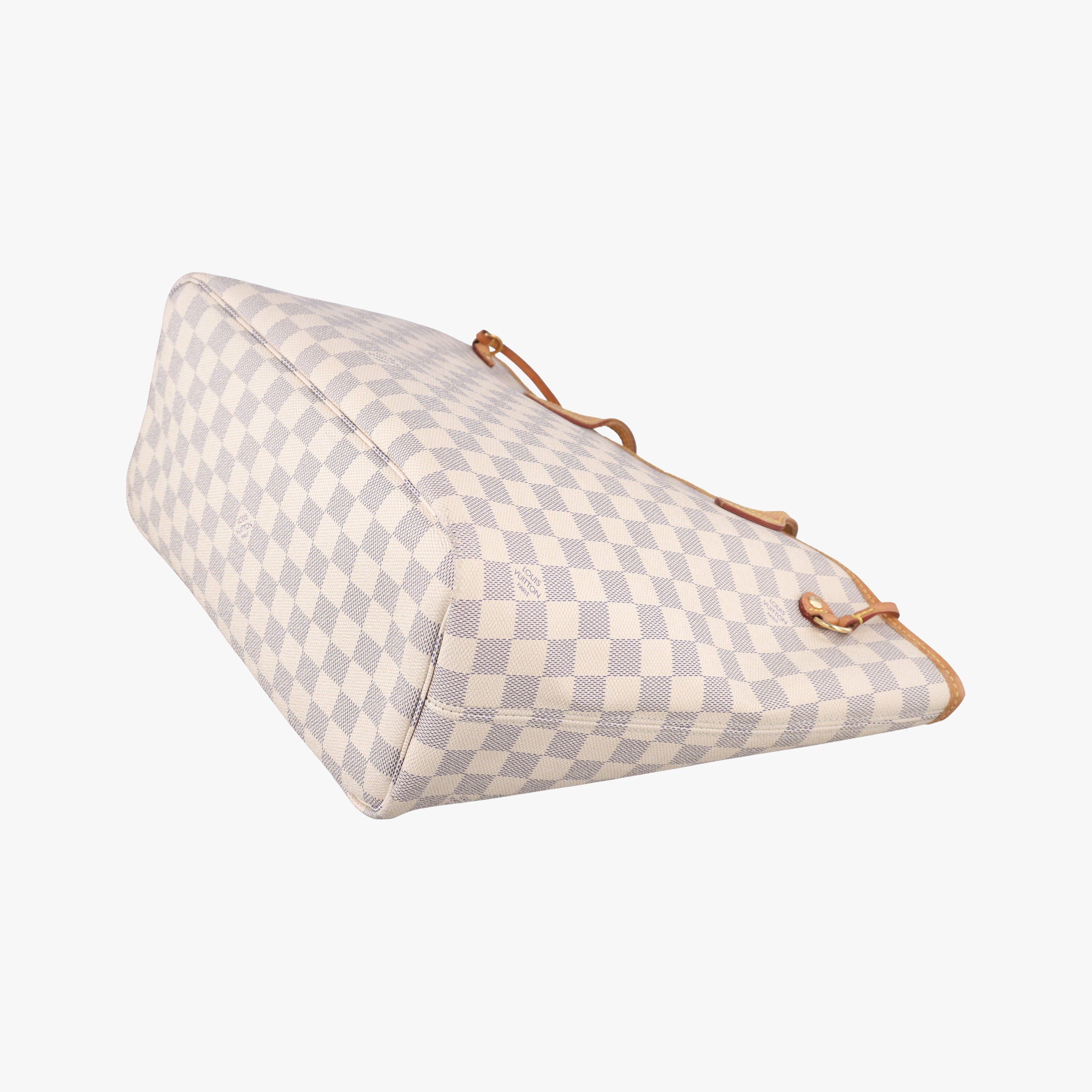 Pre-owned Louis Vuitton Neverfull MM Azur Damier Canvas N51107 handbag | stylenewstar
