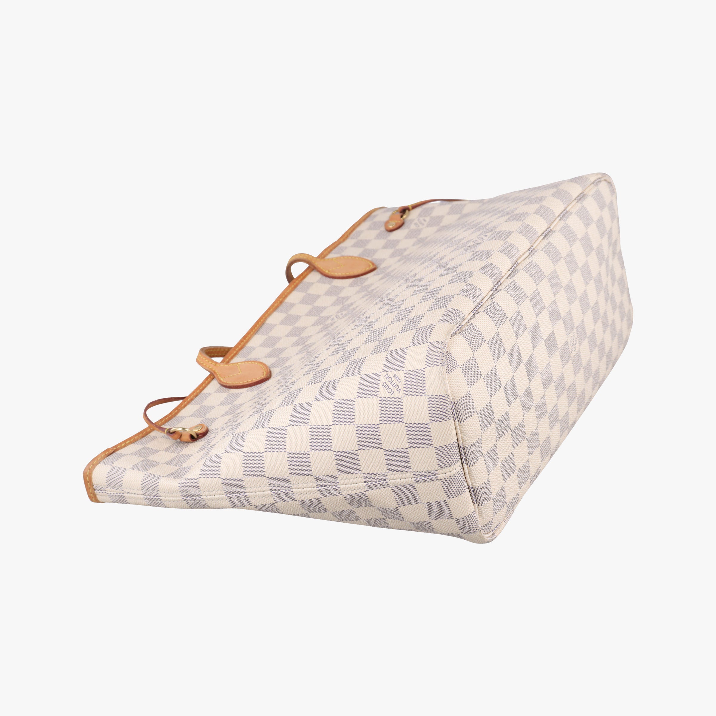 Pre-owned Louis Vuitton Neverfull MM Azur Damier Canvas N51107 handbag | stylenewstar