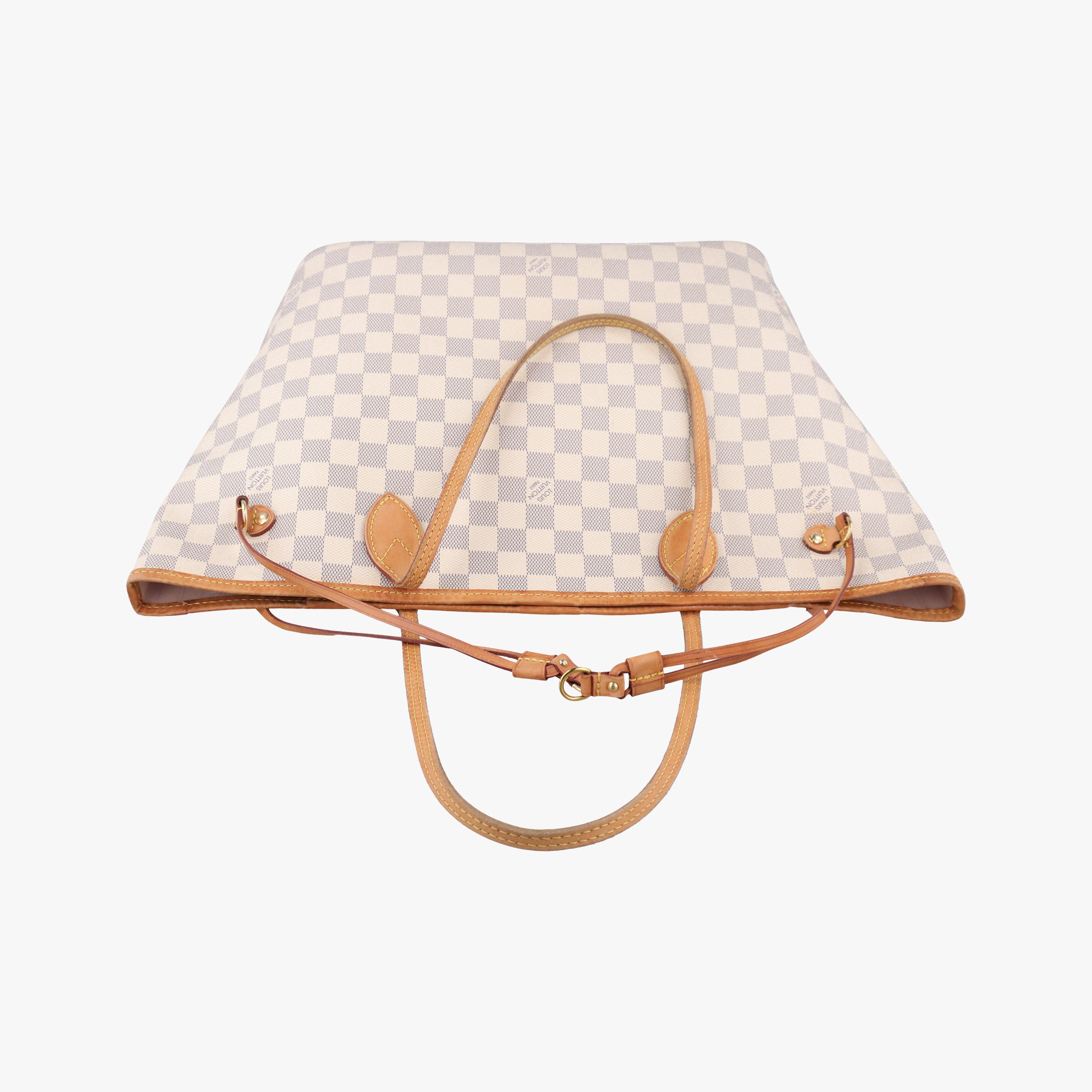 Pre-owned Louis Vuitton Neverfull MM Azur Damier Canvas N51107 handbag | stylenewstar