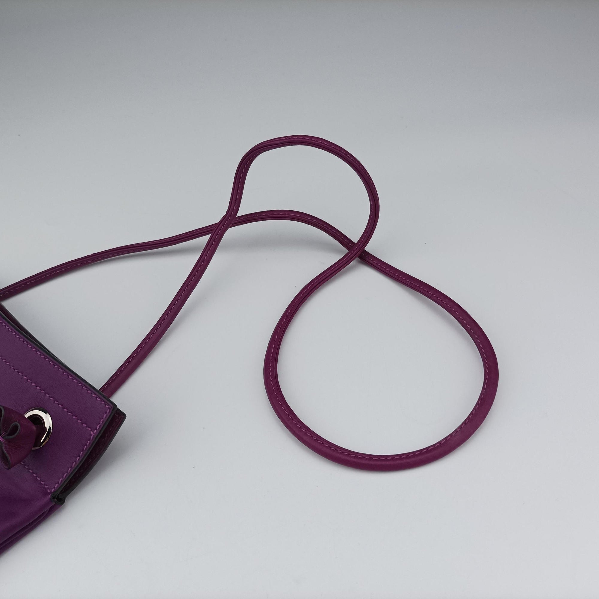Pre-owned Hermes Sac Aline Anemone Swift Calfskin Leather  shoulderbag | stylenewstar