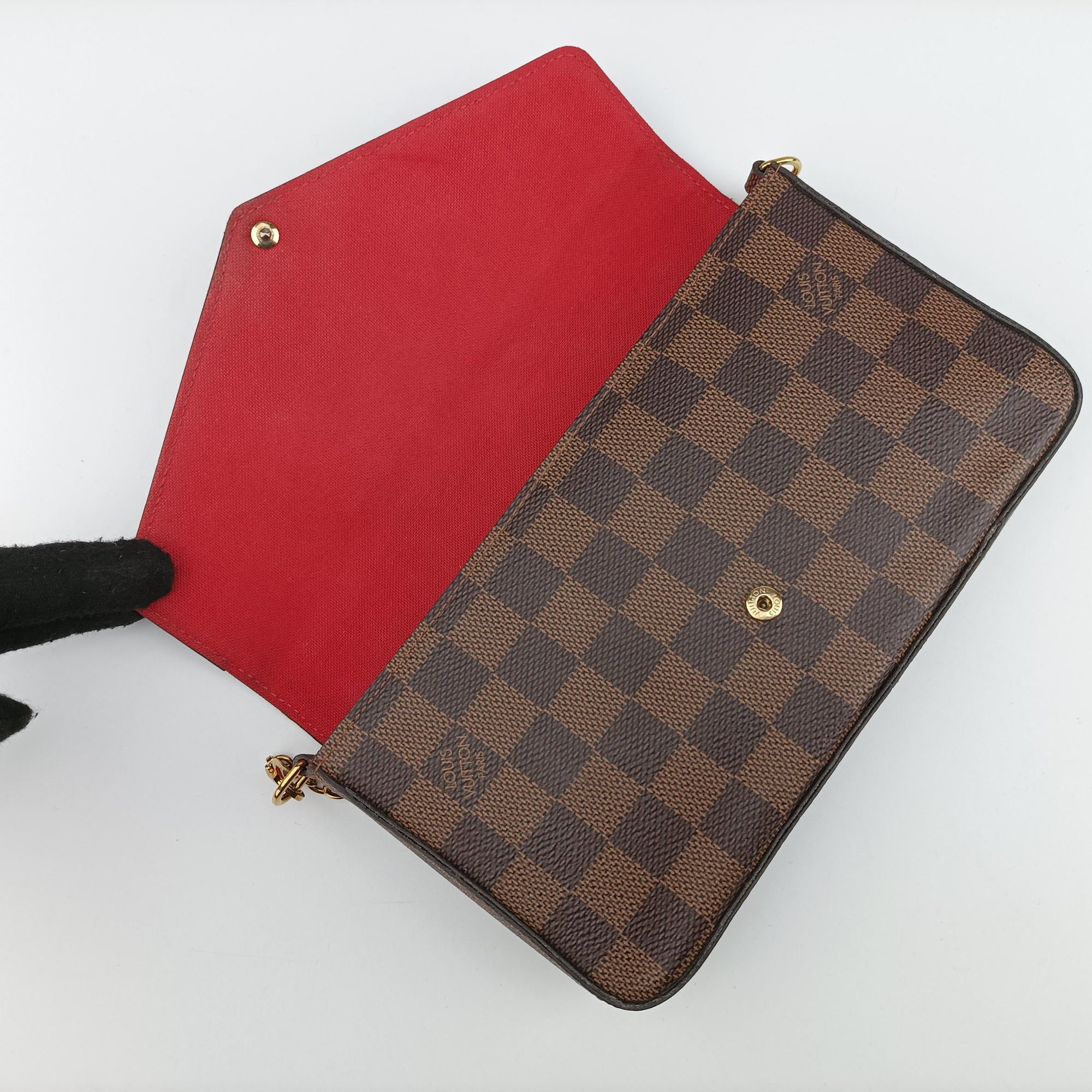 Secondhand Louis Vuitton Pochette FéLICIE Brown Monogram Canvas M61276 shoulderbag | stylenewstar