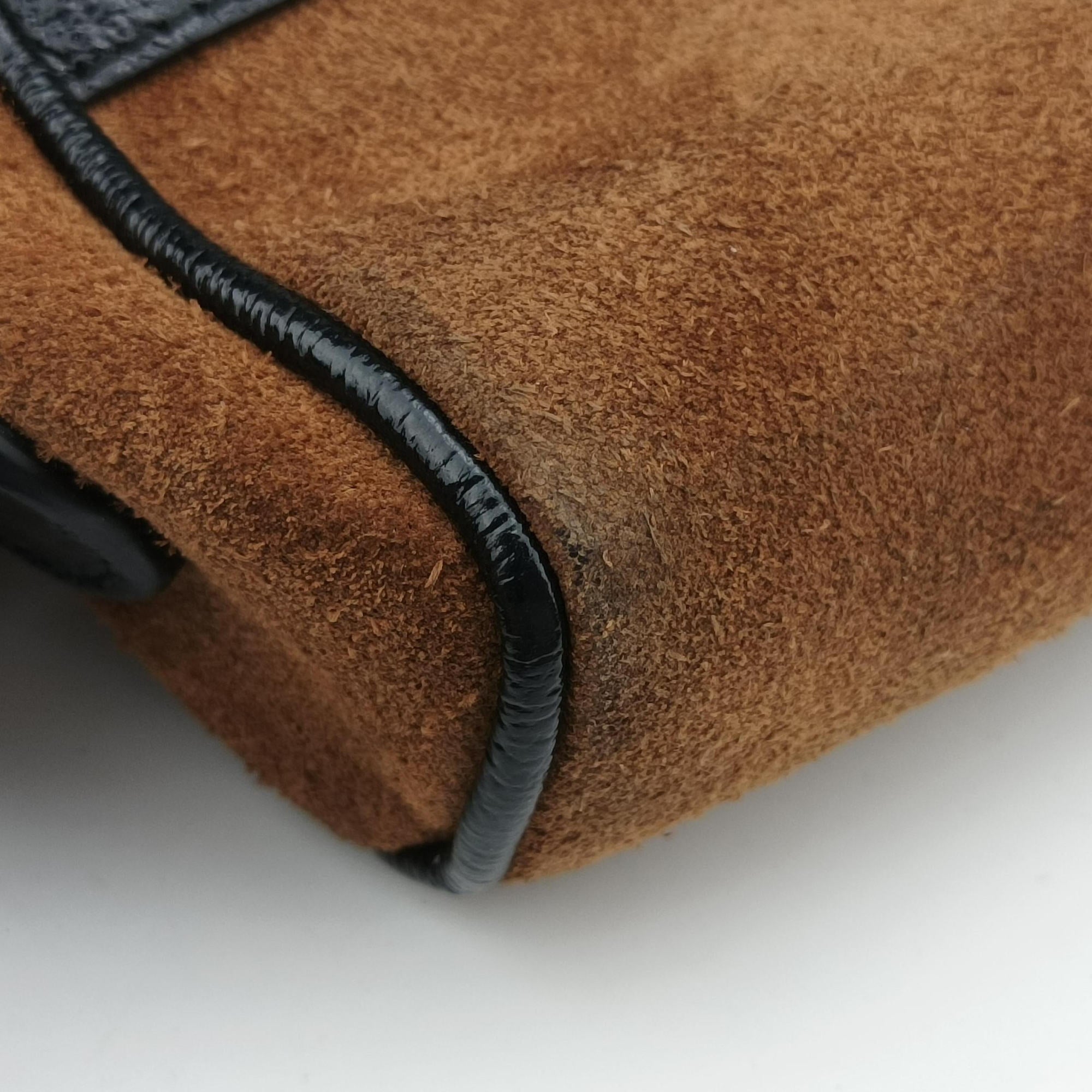 Pre-owned Gucci Ophidia Brown × Black Leather×Suede 573321 shoulderbag | stylenewstar