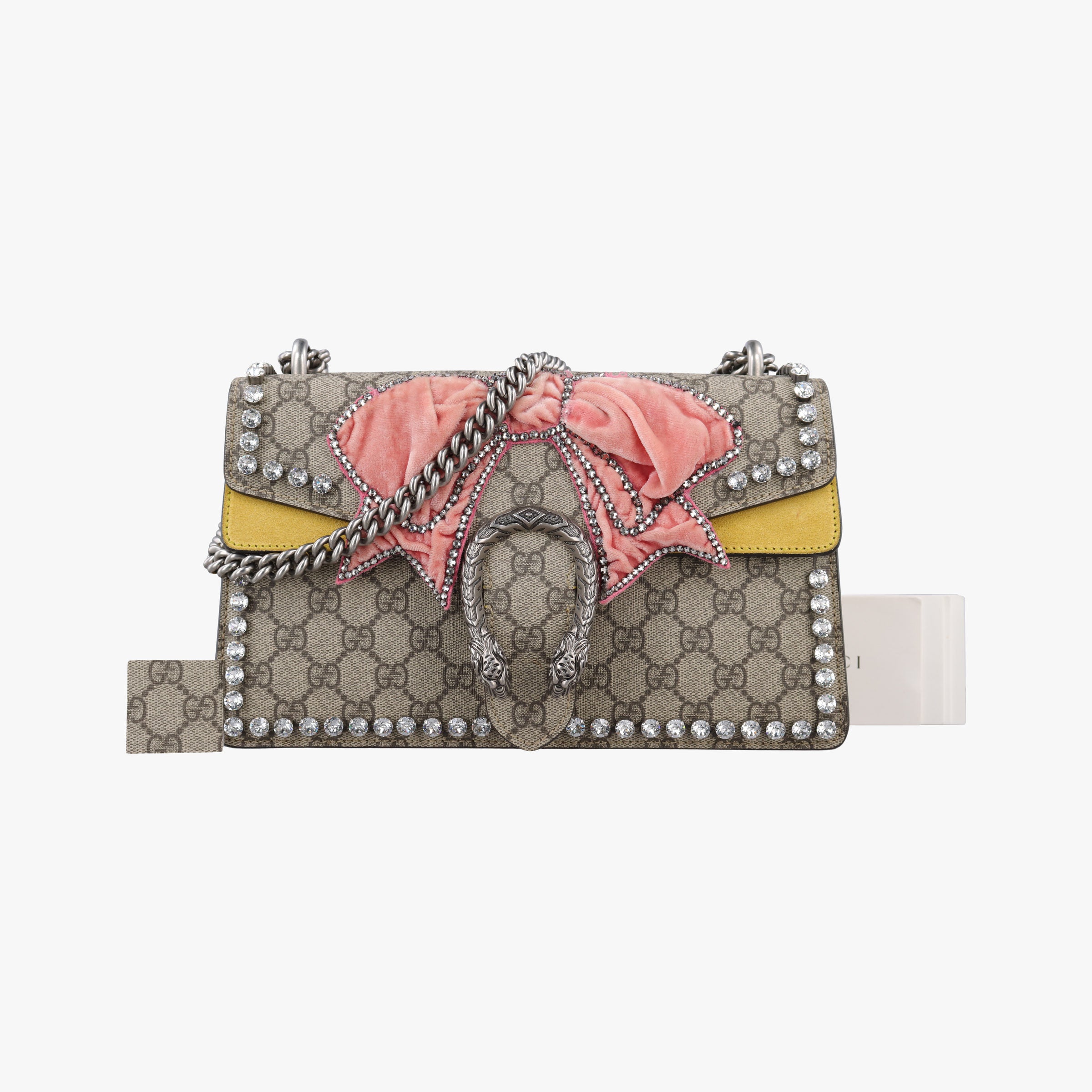 Secondhand Gucci Dionysus Beige × Ebony × Yellow PVC Coated Canvas × Suede 400249 shoulderbag | stylenewstar