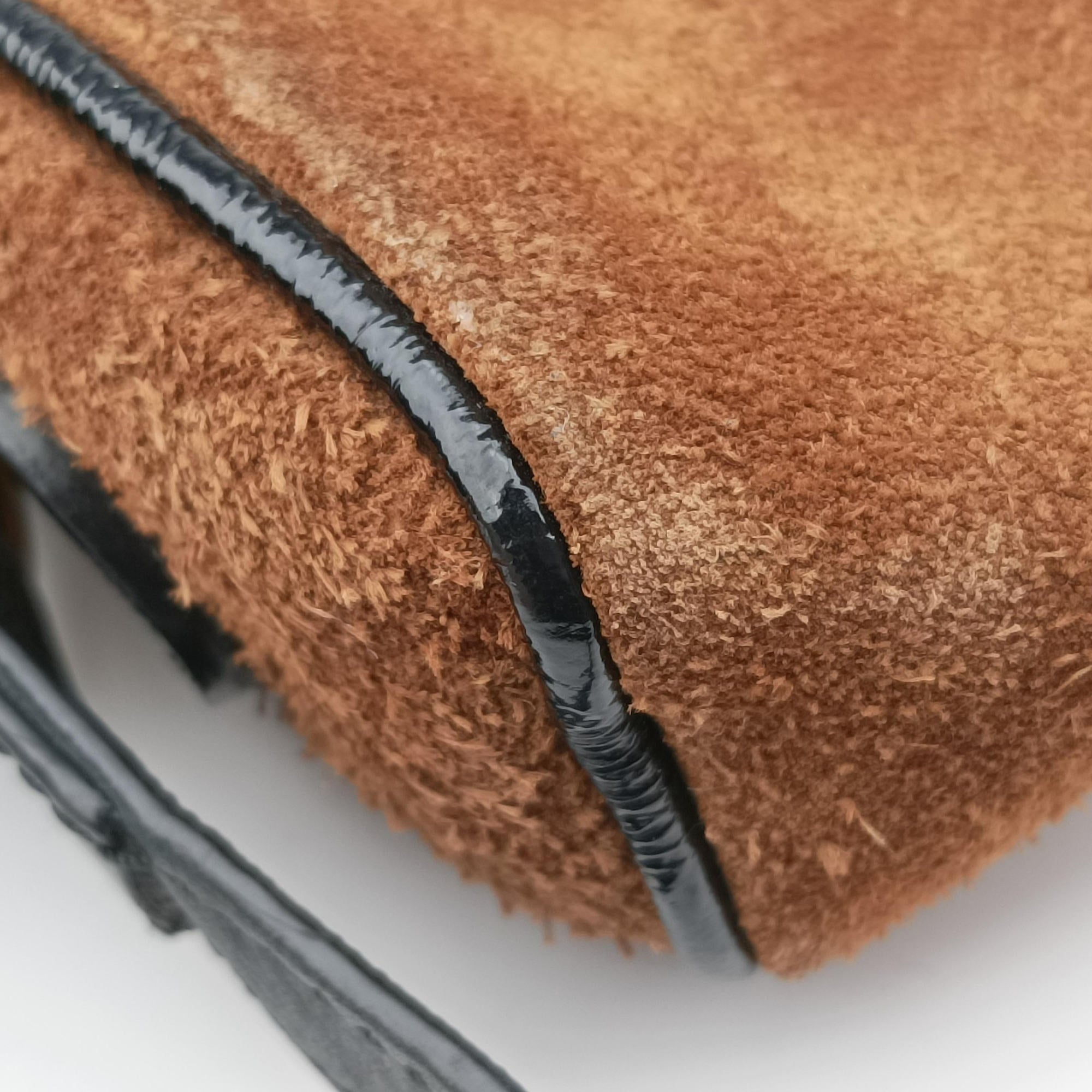 Pre-owned Gucci Ophidia Brown×black×multi Leather × suede 573321 shoulderbag | stylenewstar