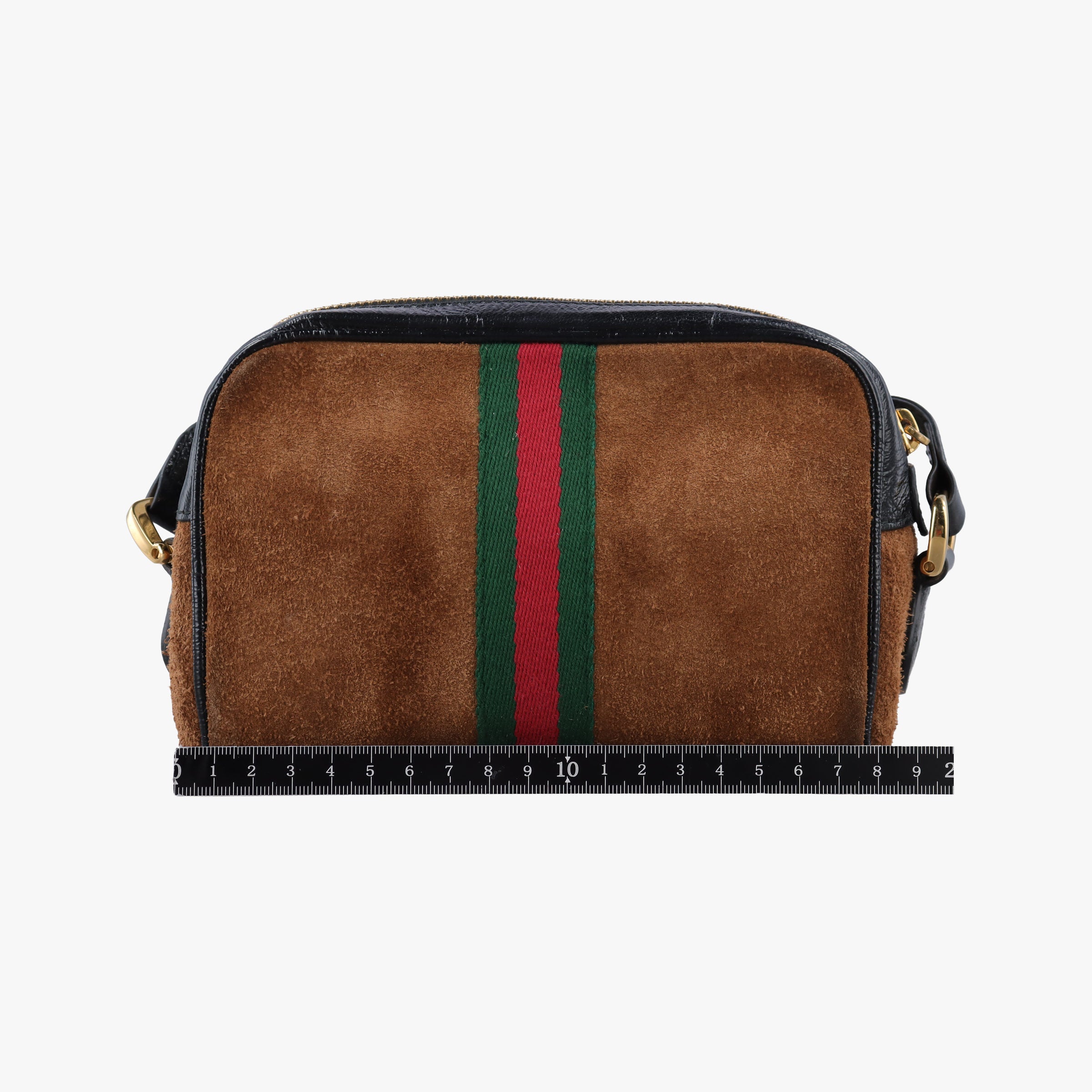 Pre-owned Gucci Ophidia Brown×black×multi Leather × suede 573321 shoulderbag | stylenewstar