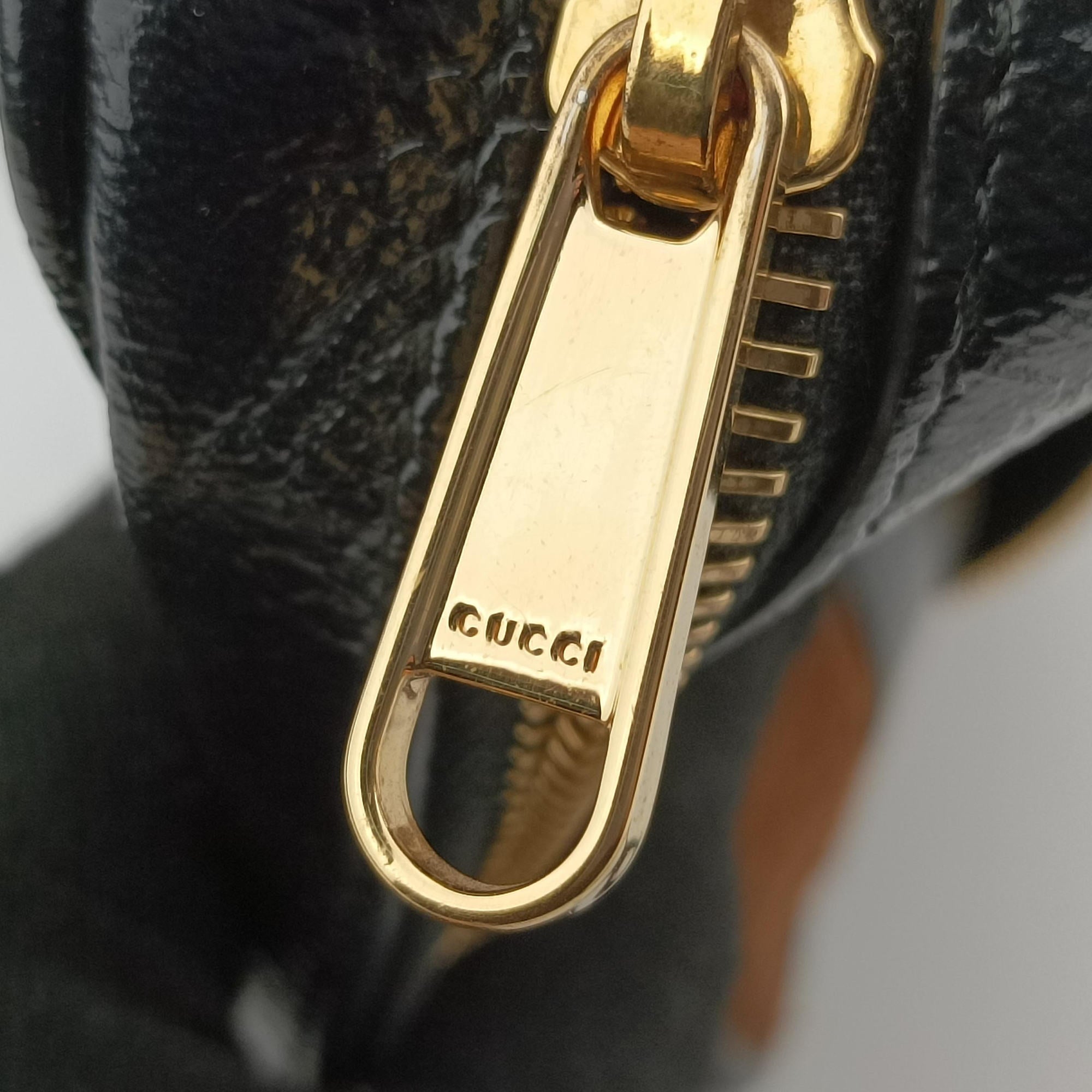 Pre-owned Gucci Ophidia Brown×black×multi Leather × suede 573321 shoulderbag | stylenewstar