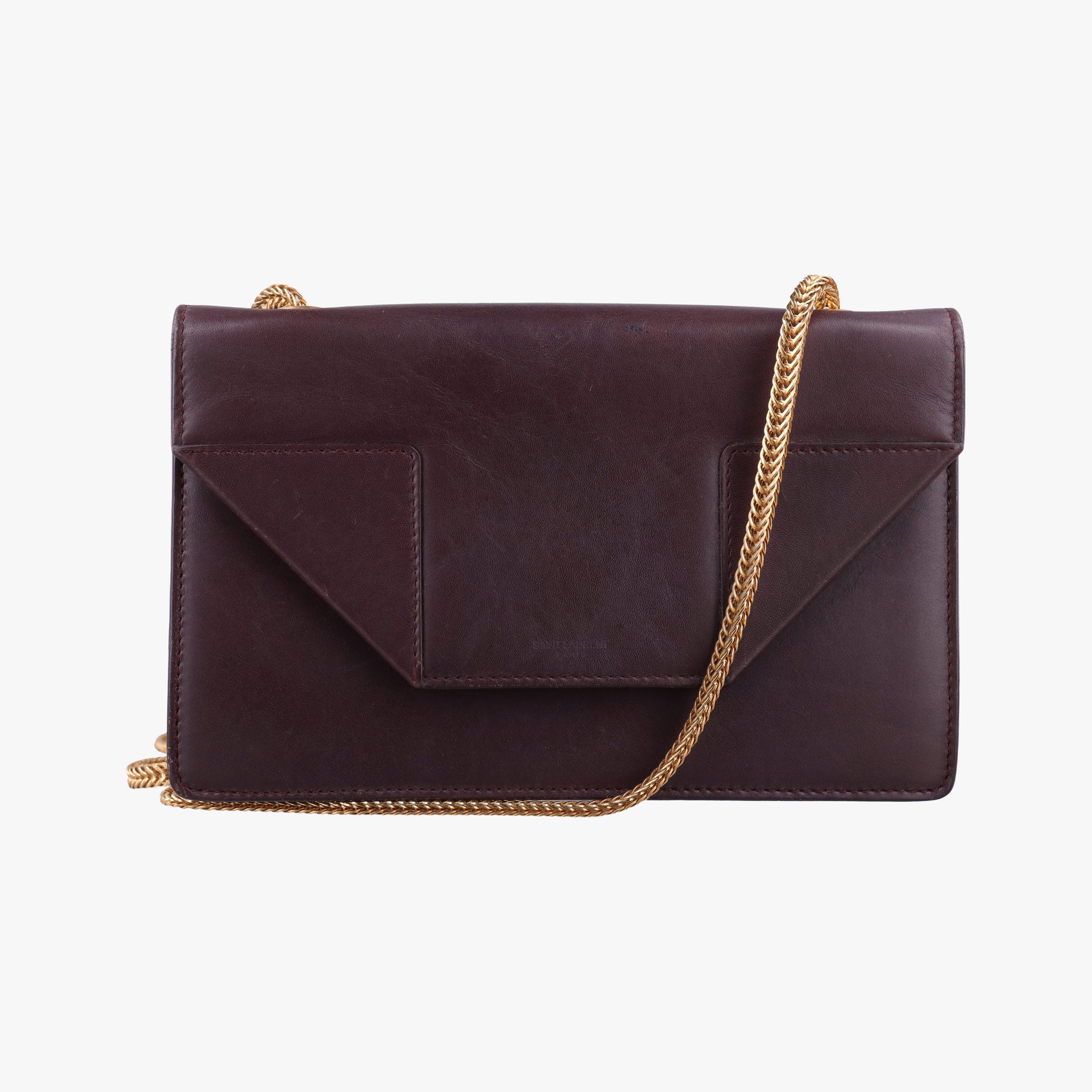 Pre-owned Yves Saint Laurent Small Betty Flap Burgundy Leather 314516 shoulderbag | stylenewstar