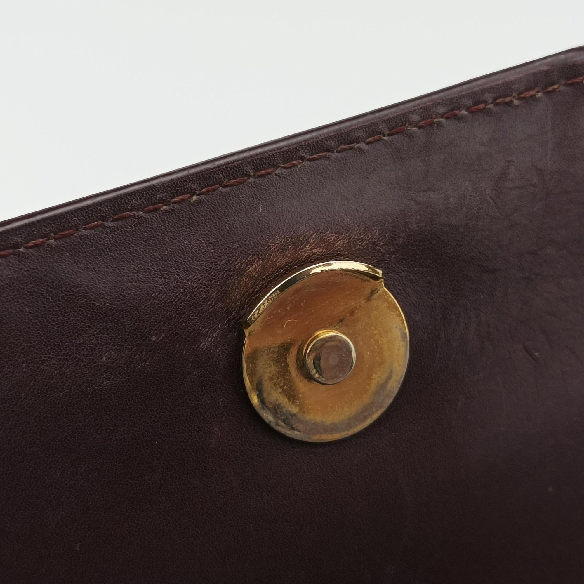 Pre-owned Yves Saint Laurent Small Betty Flap Burgundy Leather 314516 shoulderbag | stylenewstar