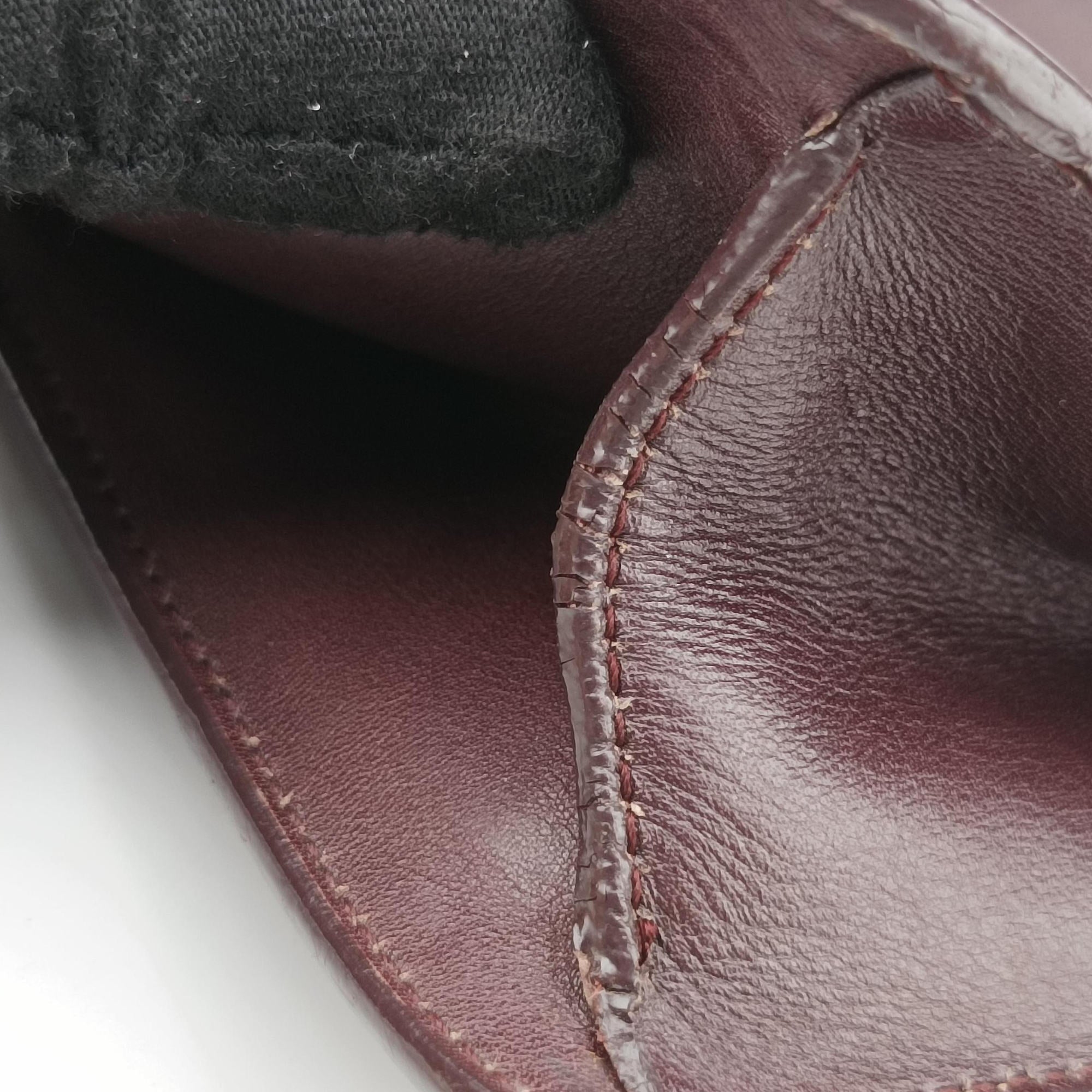 Pre-owned Yves Saint Laurent Small Betty Flap Burgundy Leather 314516 shoulderbag | stylenewstar