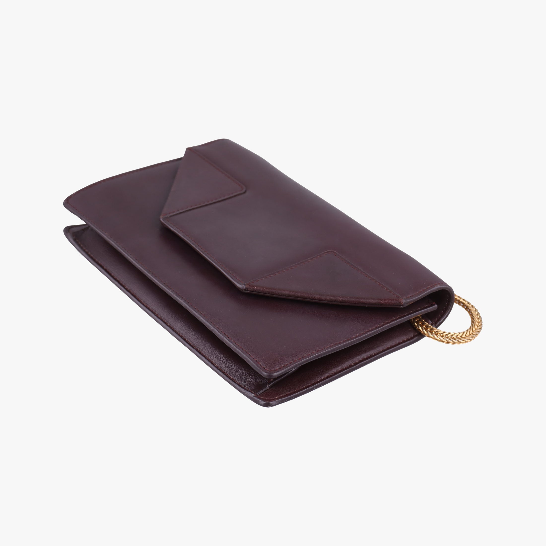 Pre-owned Yves Saint Laurent Small Betty Flap Burgundy Leather 314516 shoulderbag | stylenewstar