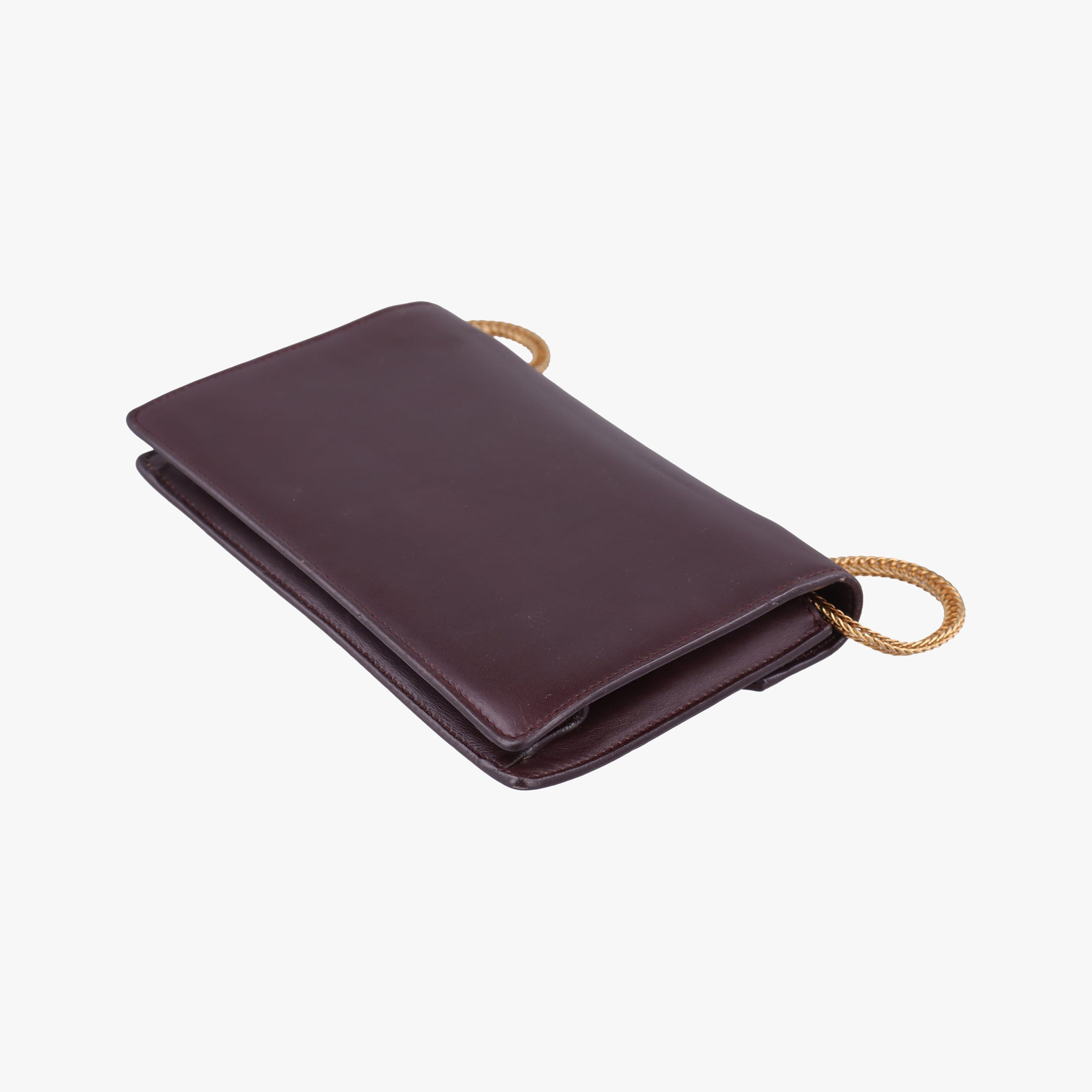 Pre-owned Yves Saint Laurent Small Betty Flap Burgundy Leather 314516 shoulderbag | stylenewstar
