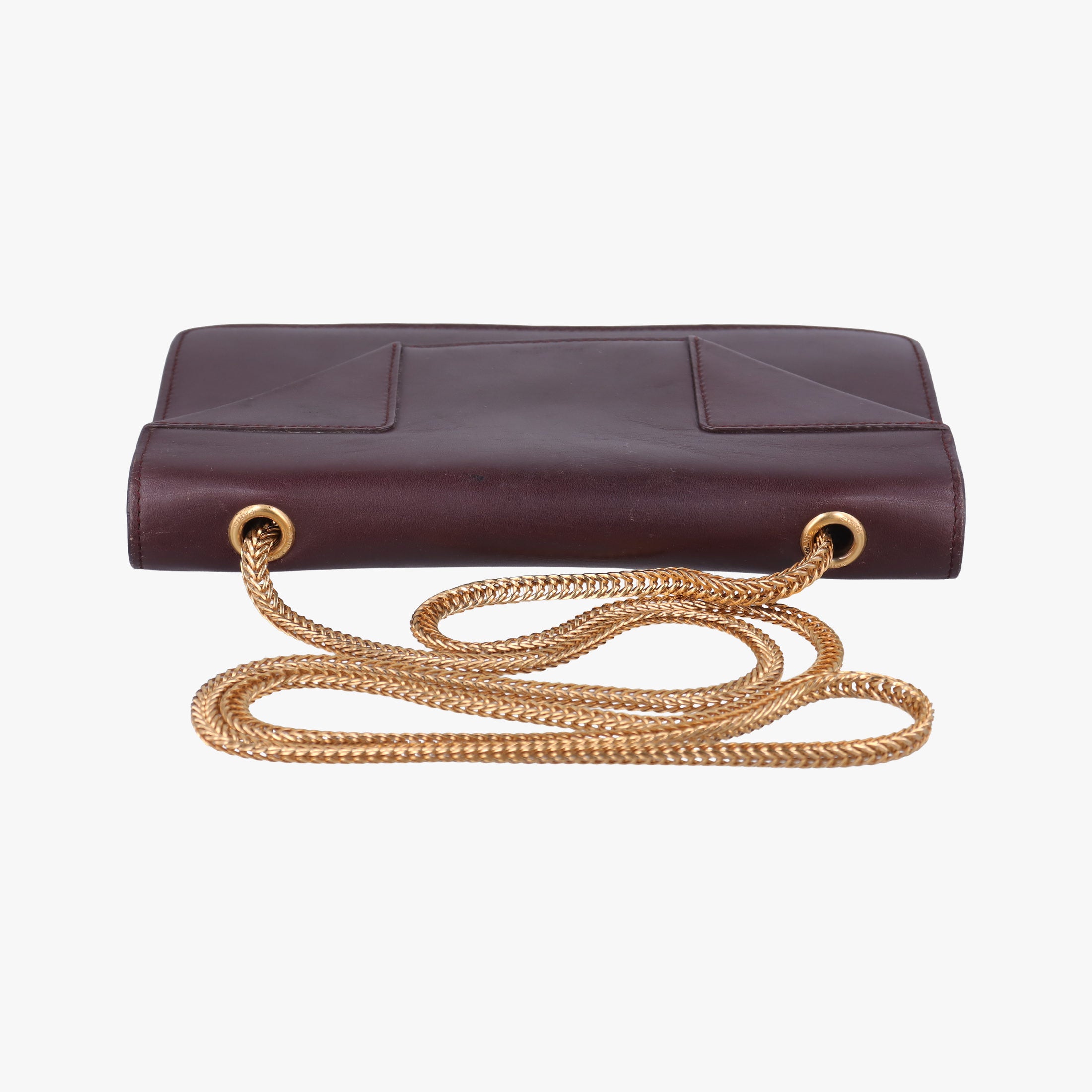 Pre-owned Yves Saint Laurent Small Betty Flap Burgundy Leather 314516 shoulderbag | stylenewstar