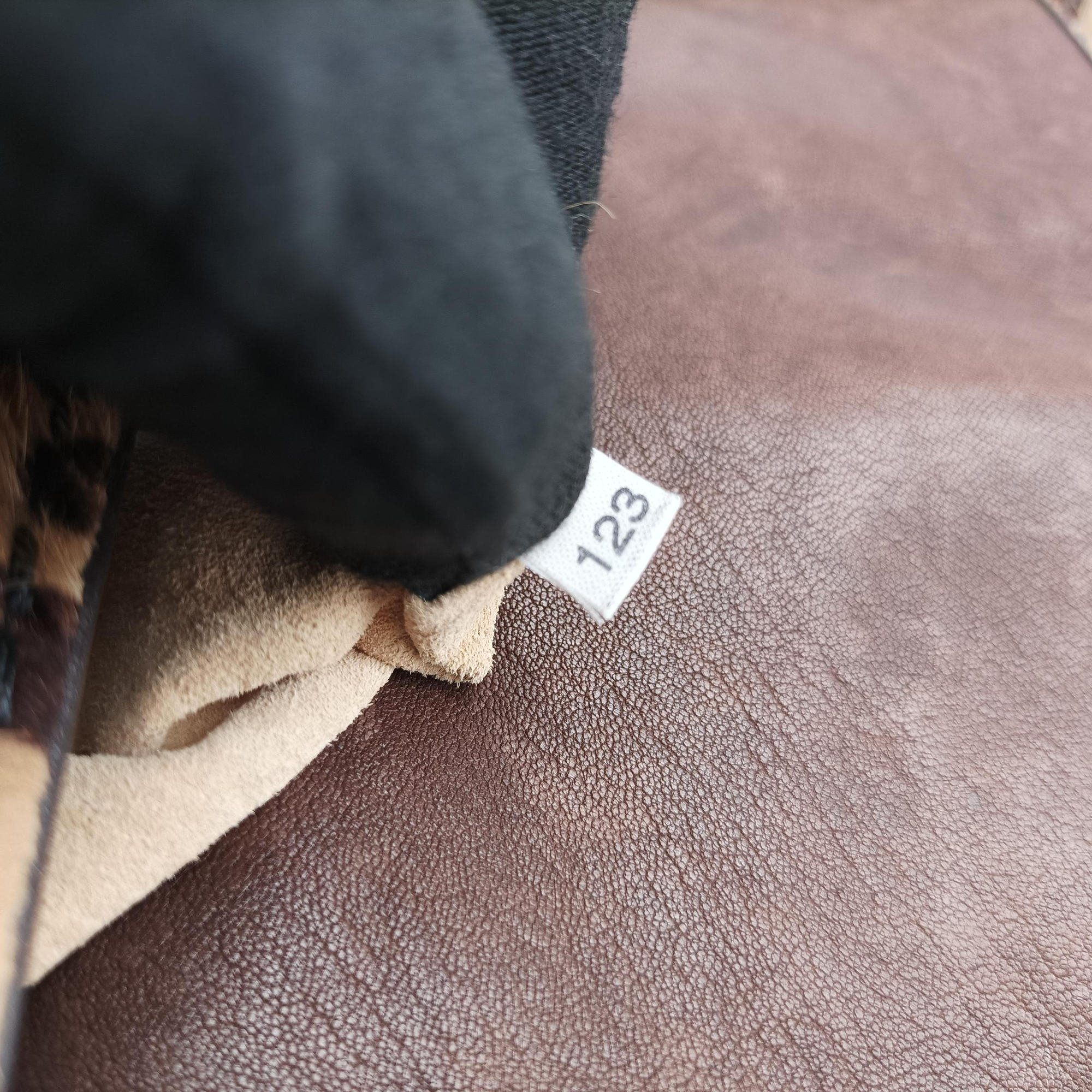 Pre-owned Prada Leopard Print Brown×Multicolour ponyhair  shoulderbag | stylenewstar