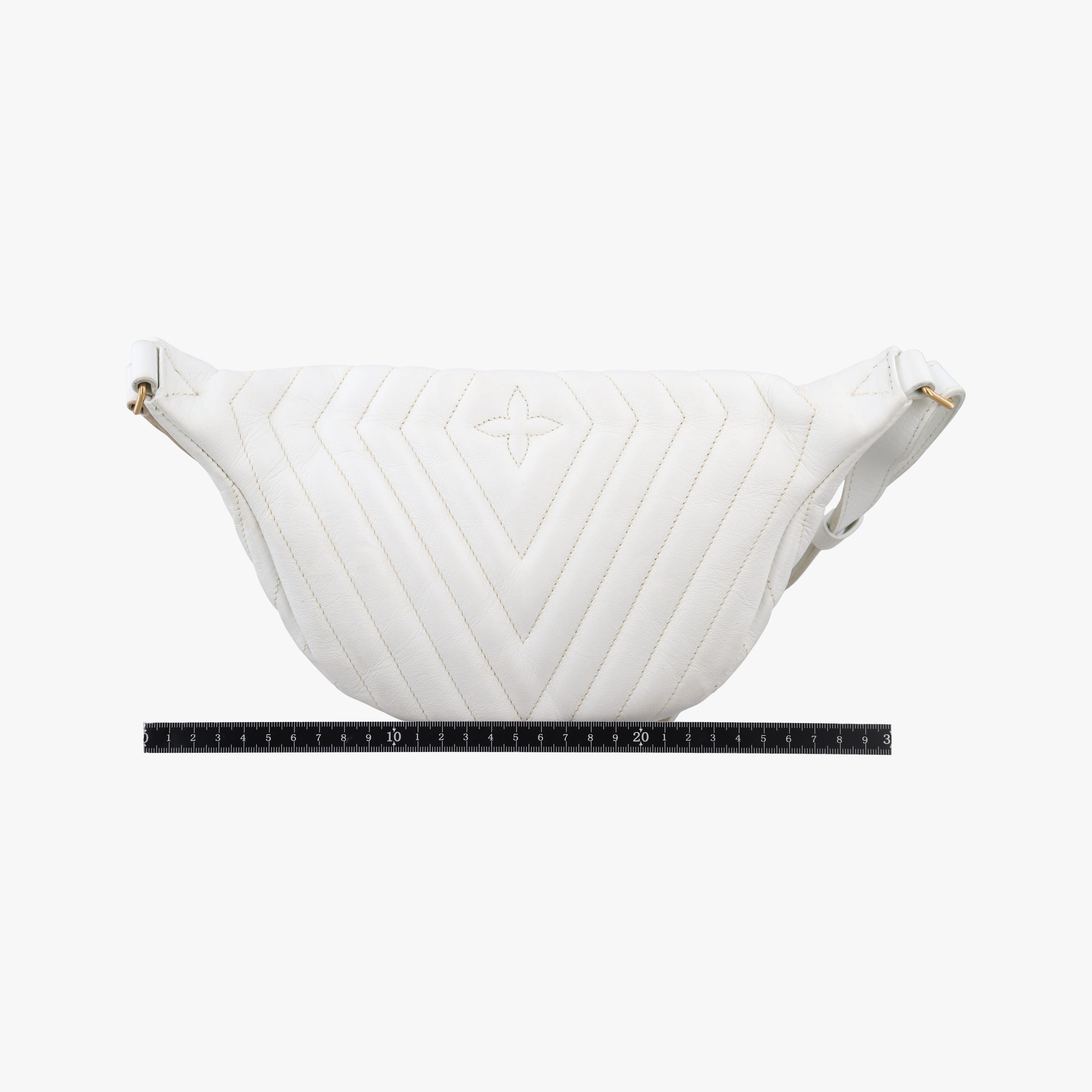 Pre-owned Louis Vuitton New Wave SNOW Leather M53861 bum bag/waist bag | stylenewstar