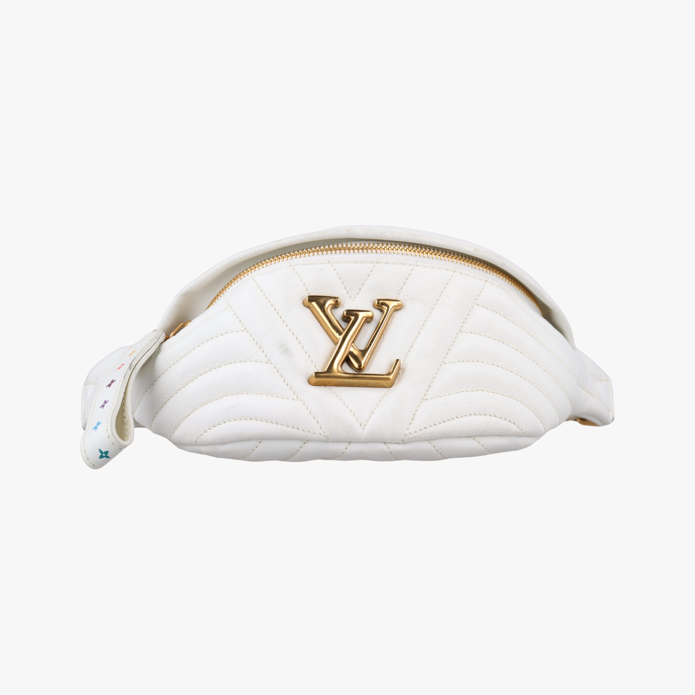 Pre-owned Louis Vuitton New Wave SNOW Leather M53861 bum bag/waist bag | stylenewstar