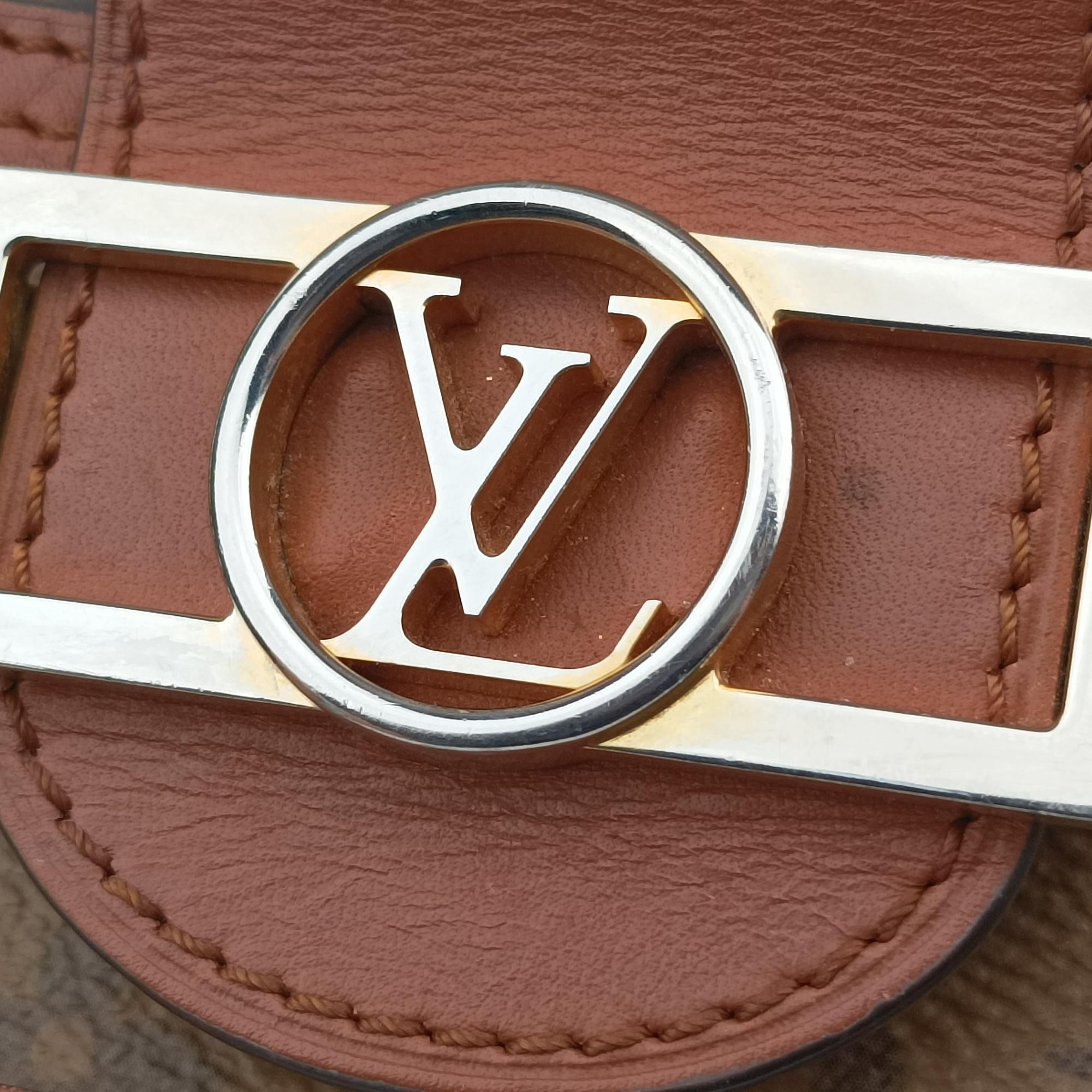 Pre-owned Louis Vuitton Portefeuille Dauphine Brown Monogram Reverse M68746 shoulderbag | stylenewstar